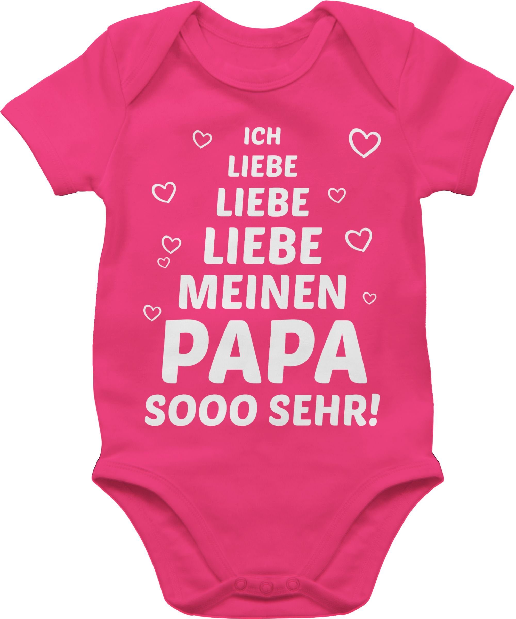 Shirtracer Shirtbody »Ich liebe meinen Papa so sehr Statement Sprüche