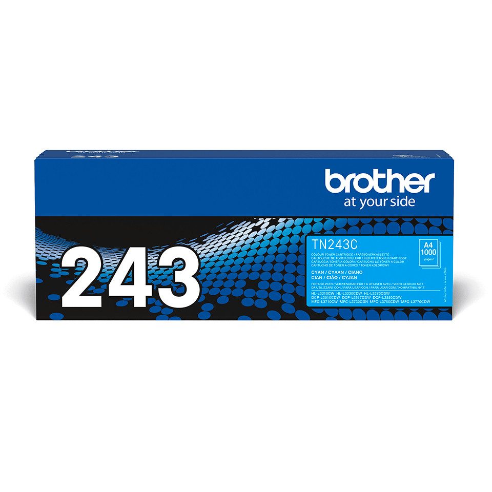 Brother Toner TN-243C Cyan (ca. 1000 Seiten) Tintenpatrone