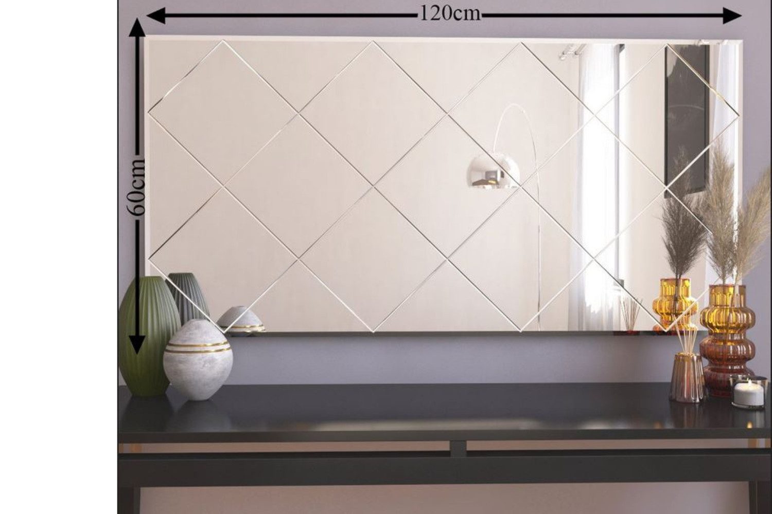 ibonto Wandspiegel Spiegel modern rechteckig Designspiegel günstig online kaufen