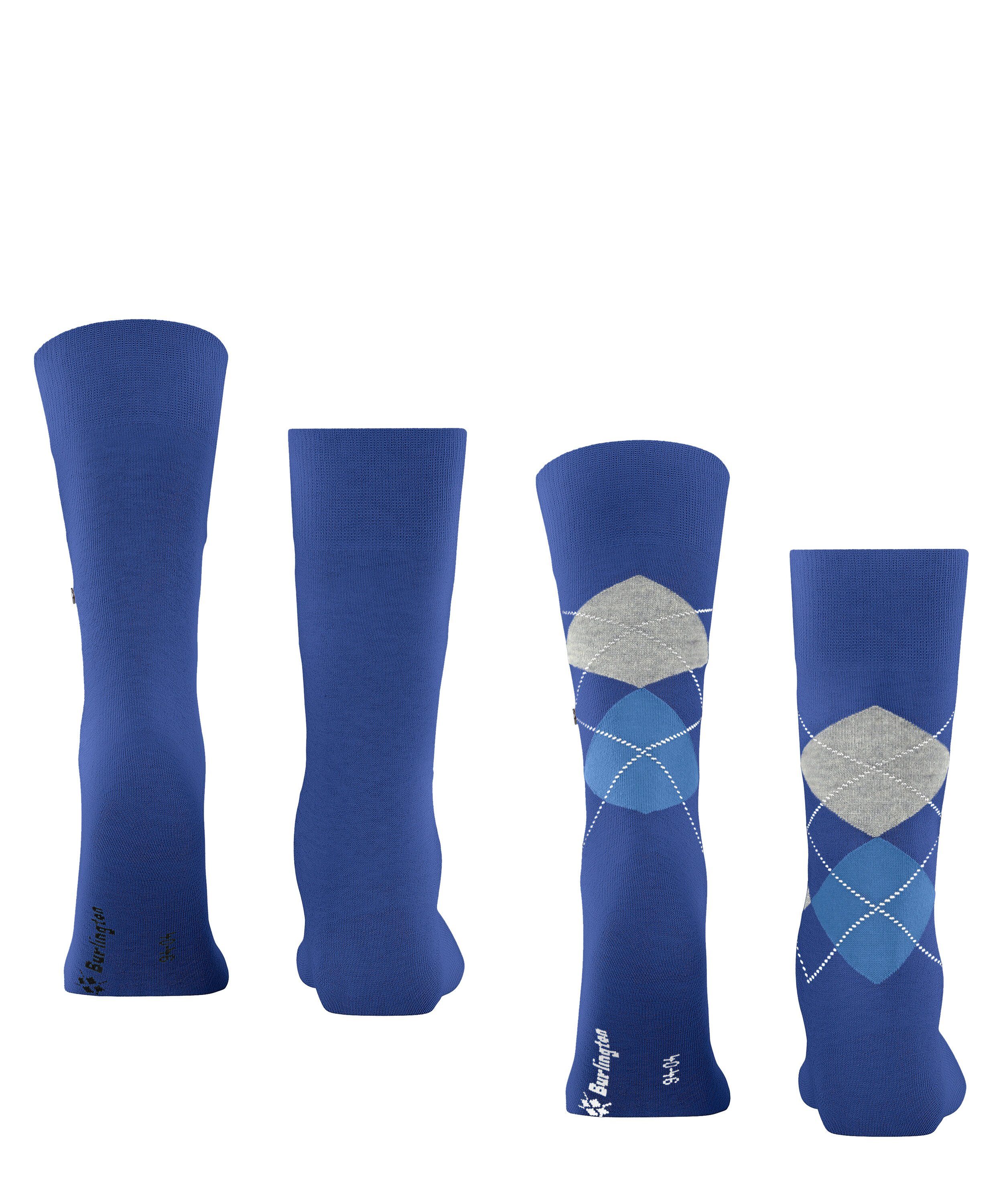 Burlington Socken Everyday blue night (2-Paar) (6048) 2-Pack Argyle Mix