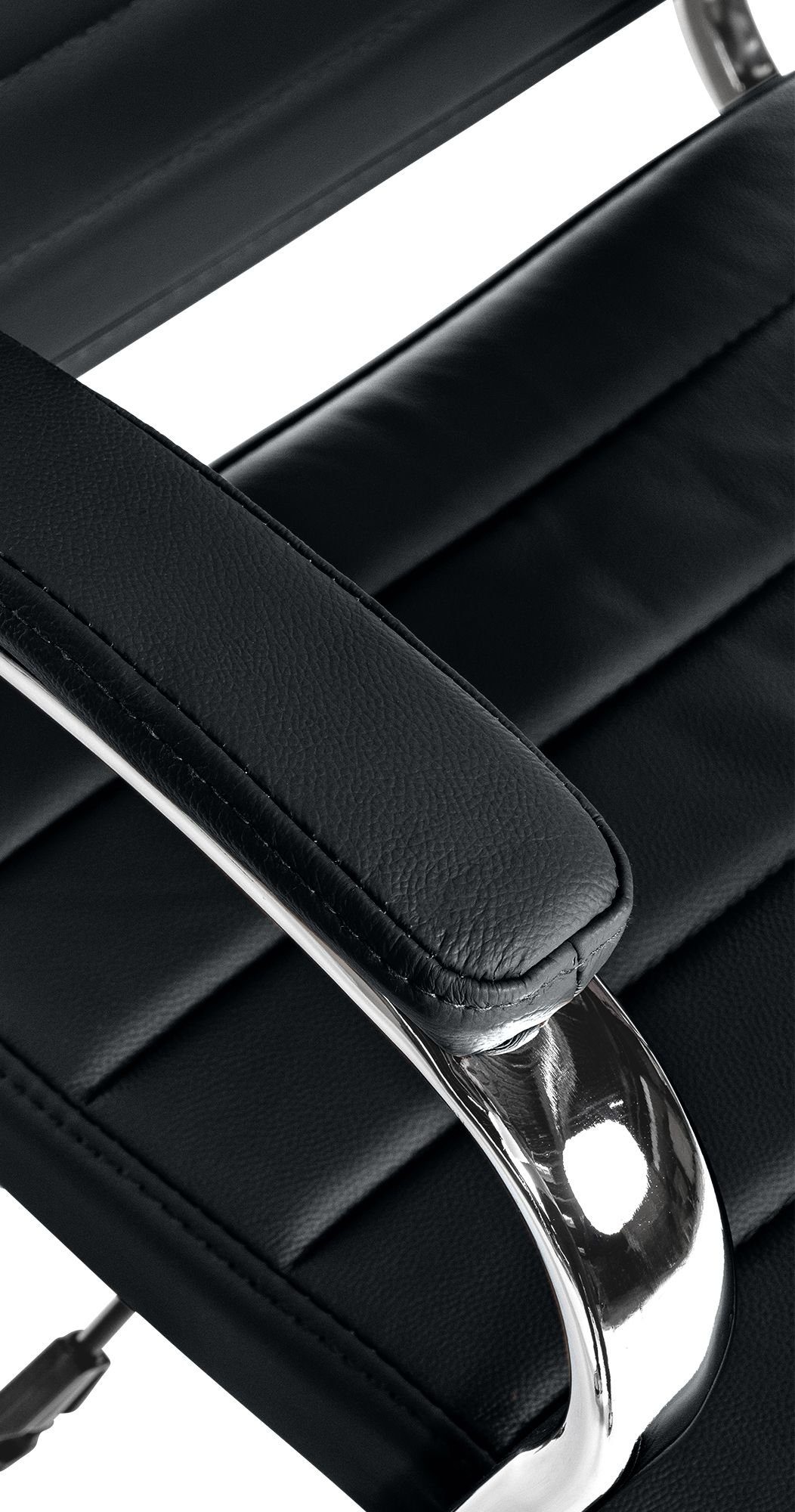 CLP Schreibtischstuhl Mollis, mit Echtleder-Bezug, höhenverstellbar