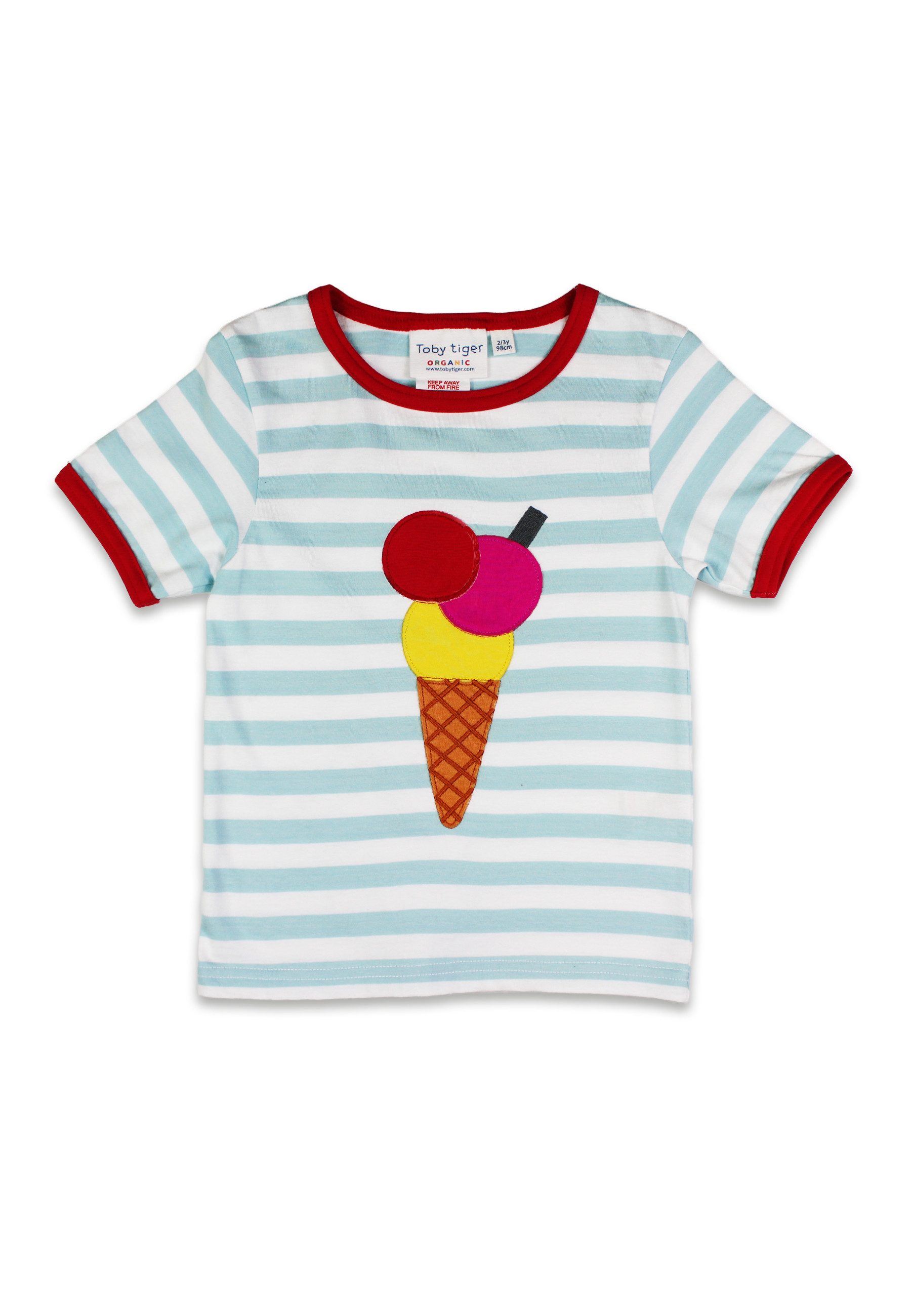 T-Shirt T-Shirt mit Eiswaffel Applikation