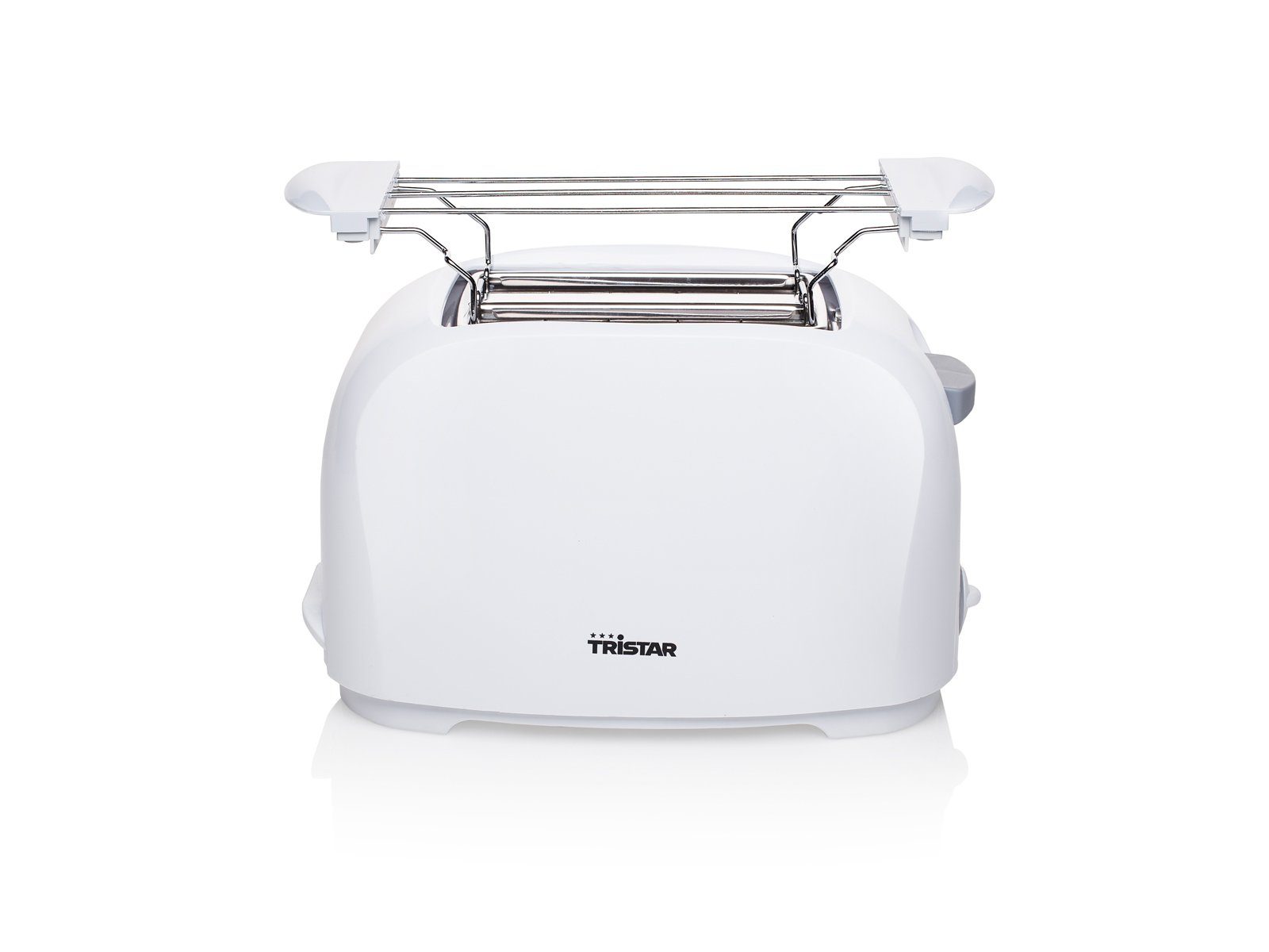 Tristar Toaster, 2 kurze Schlitze, für Toastbrot, 800 W, Doppelschlitz 2 Scheiben Toastmaschine Mini Toster & Brötchenaufsatz