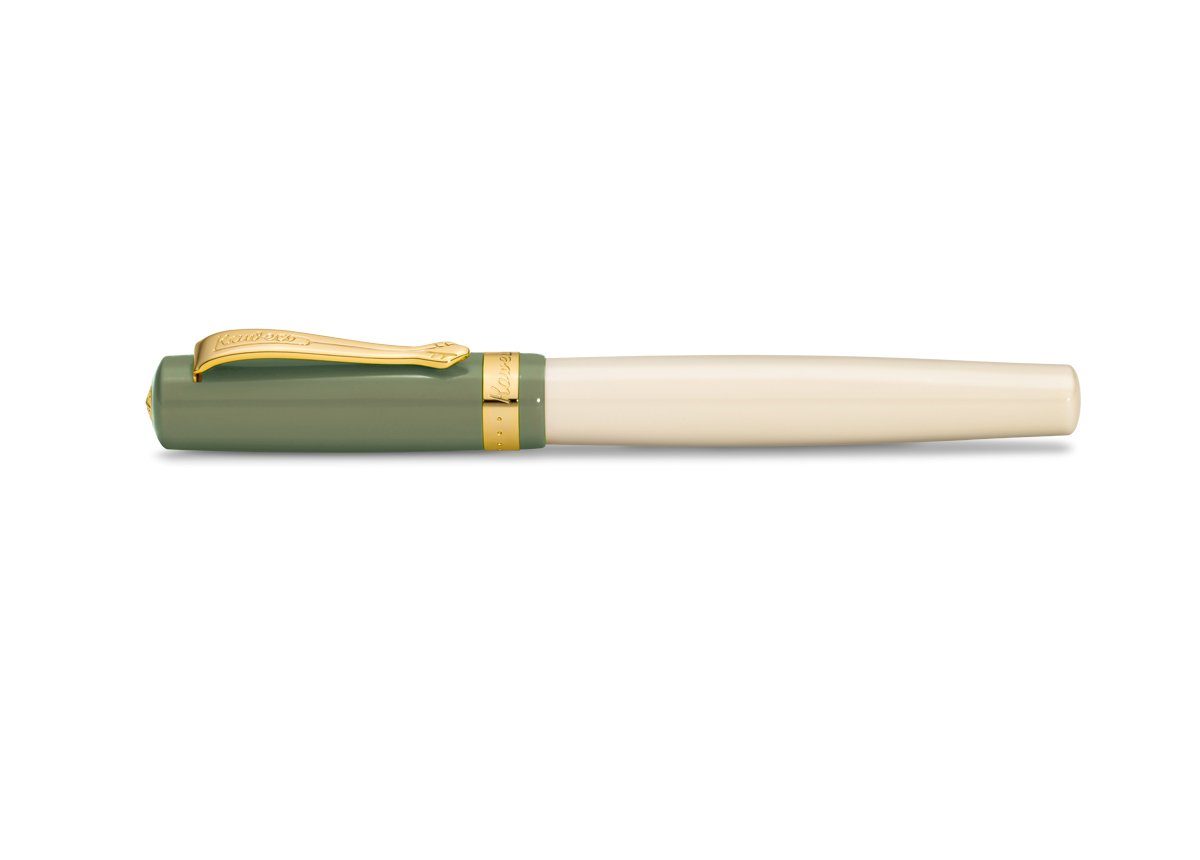 Kaweco Kaweco STUDENT Füllhalter 60's Swing, Federbreite M, Grün Tintenglas (Füllhalter mit Tintenpatrone, 0-tlg., MADE IN GERMANY)