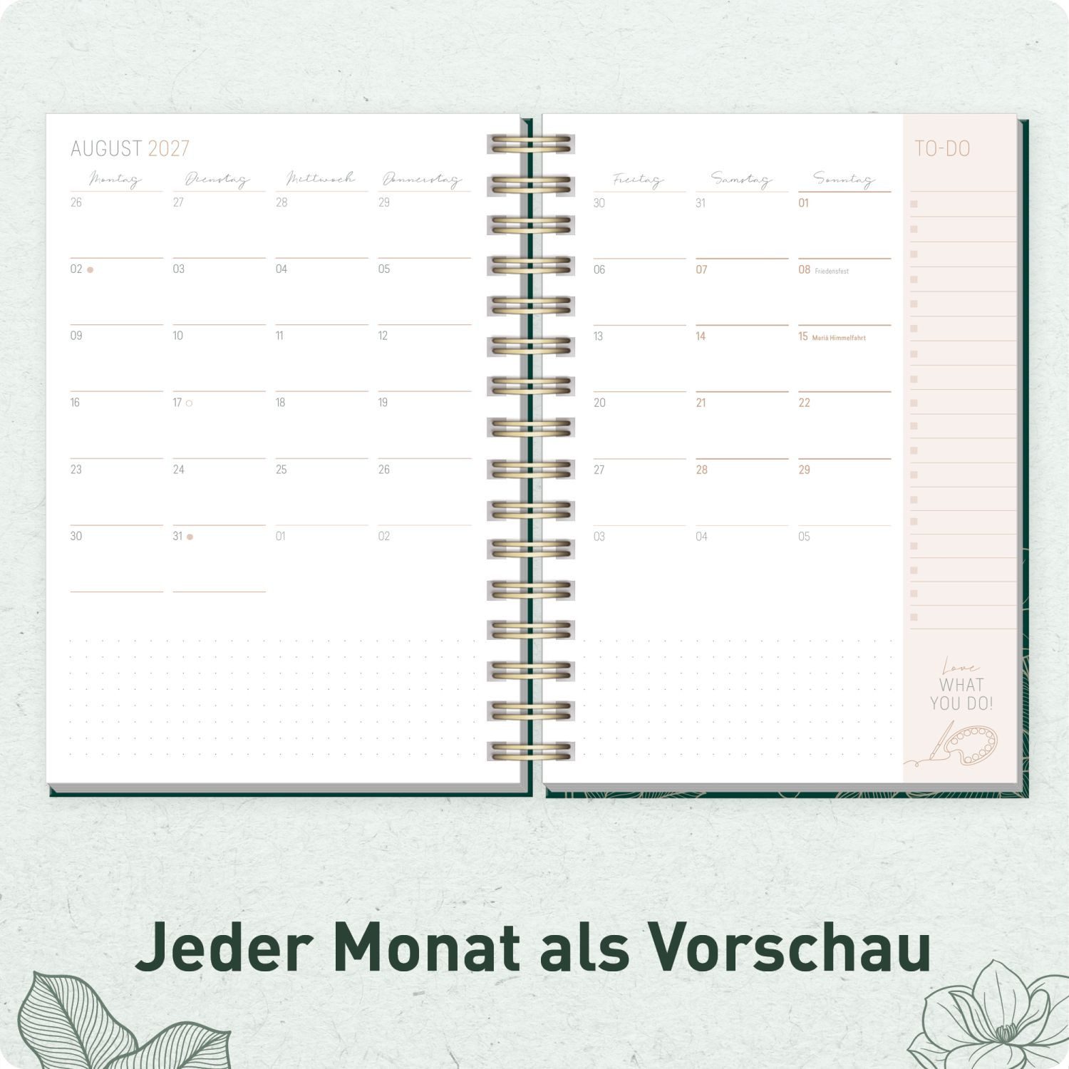 Häfft Terminkalender Lieblings-Timer 2026/2027 / 17 Monate / A5, Wire-O-Bindung – Bild 5 von 5