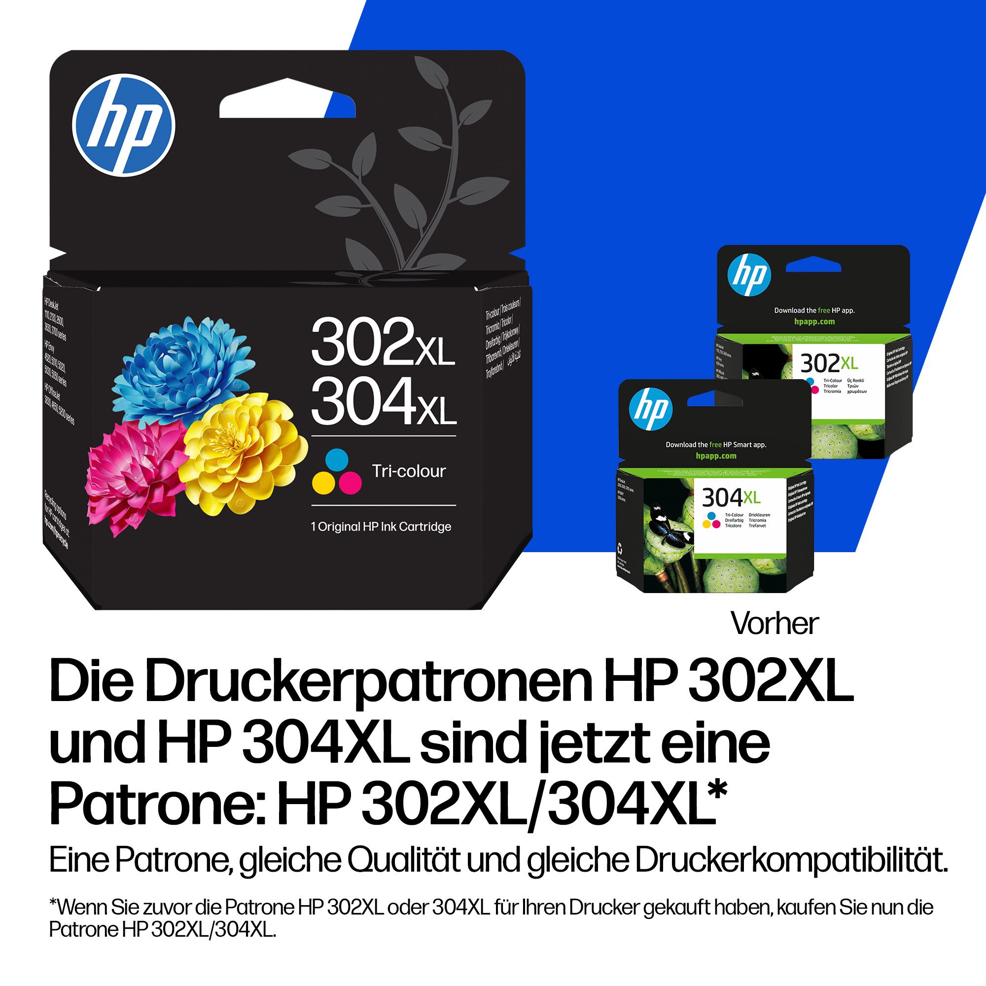 HP original HP Druckerpatrone 302/304 schwarz Tintenpatrone (Packung) – Bild 3 von 5