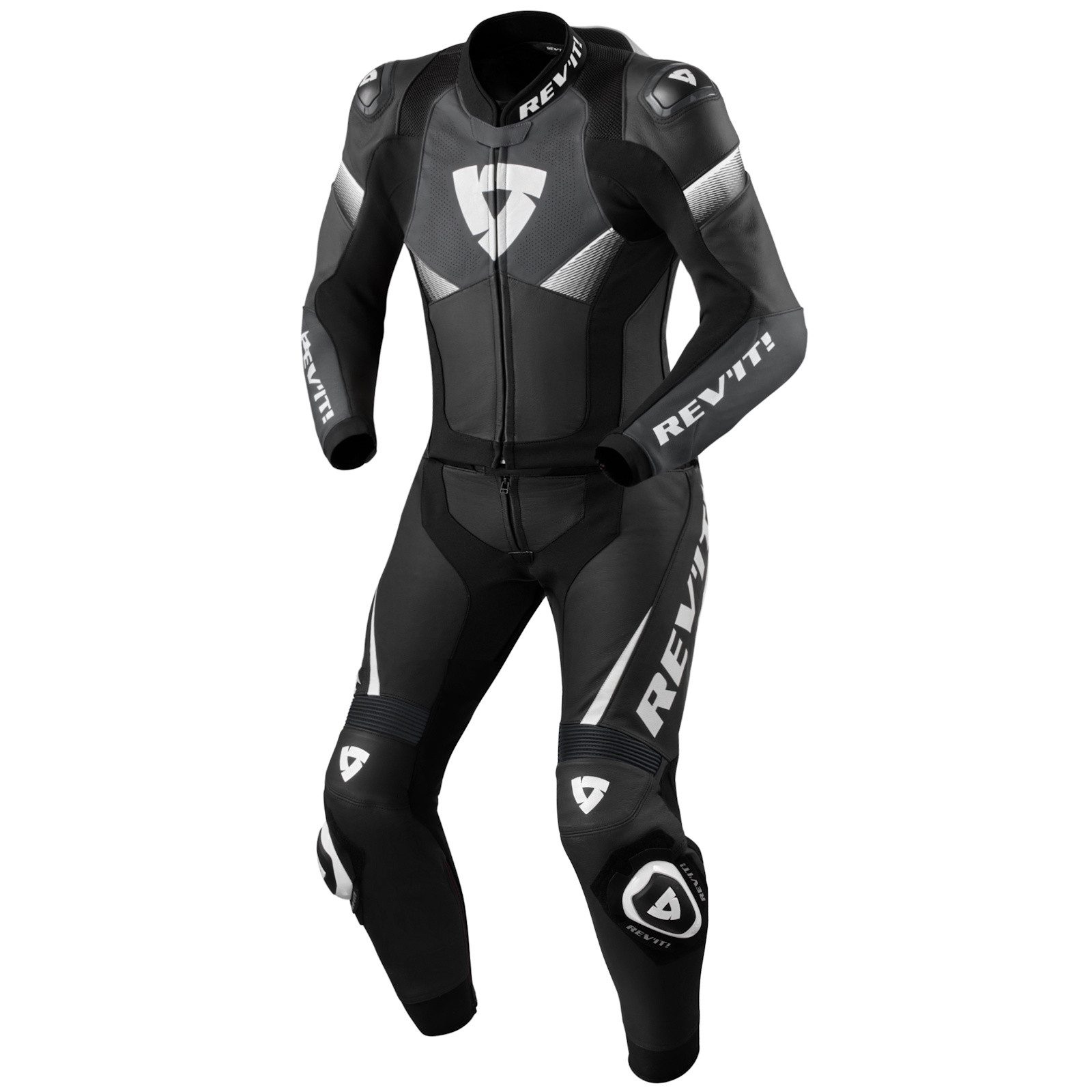 Revit Motorradkombi Revit Argon 3 Lederkombi 2tlg. Schwarz / Weiss