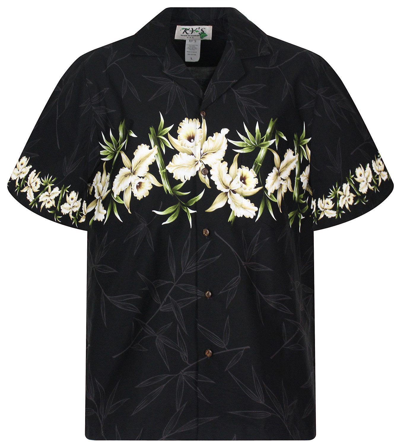 KY's Hawaiihemd Bambus Brustdruck Original Hawaiihemd günstig online kaufen