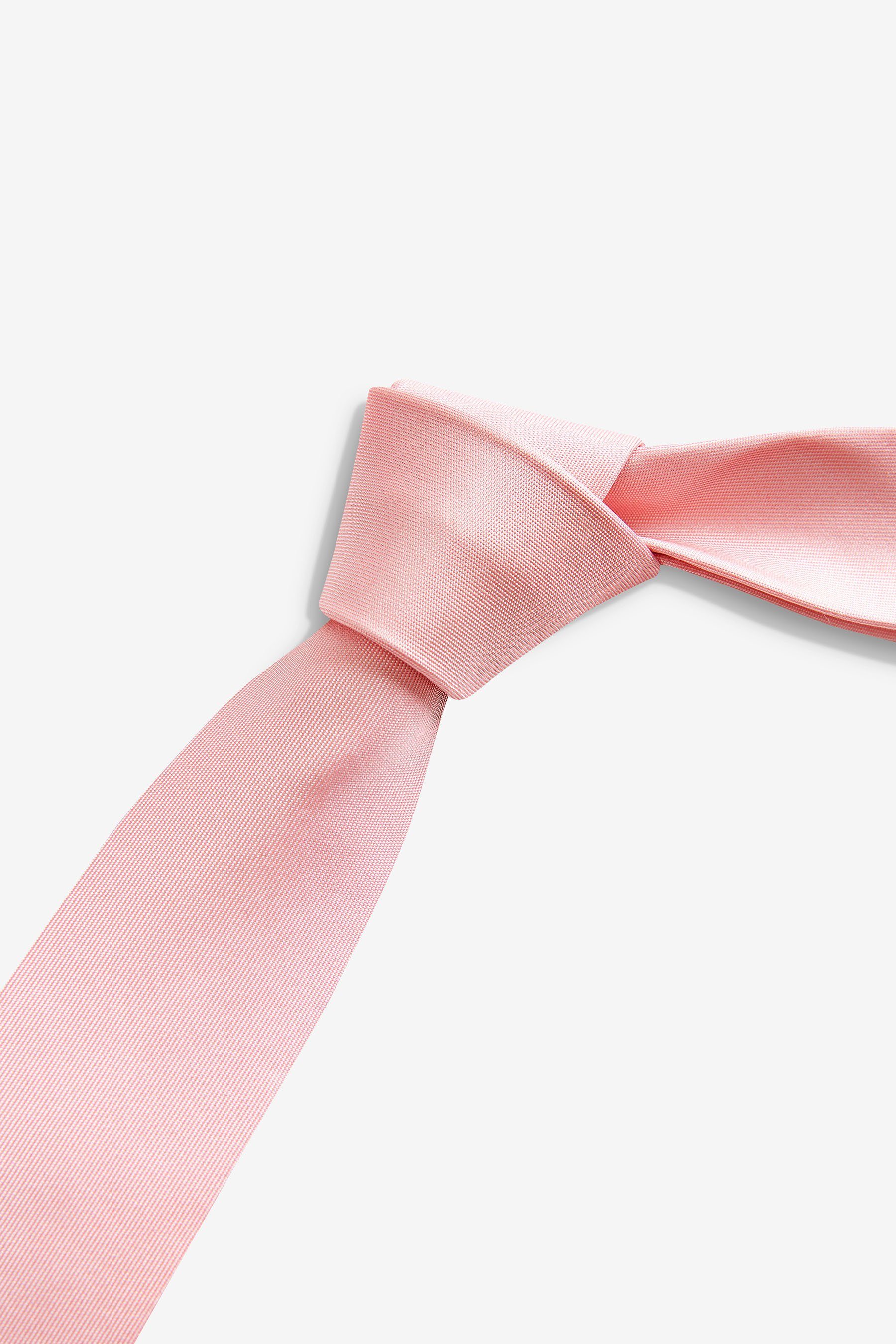 Next Krawatte Seidenkrawatte Pink (1-St)