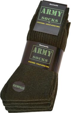 normani Sportsocken 10 Paar Outdoor-Socken ARMY (10er-Set, 10 Paar) nicht einlaufend oder filzend