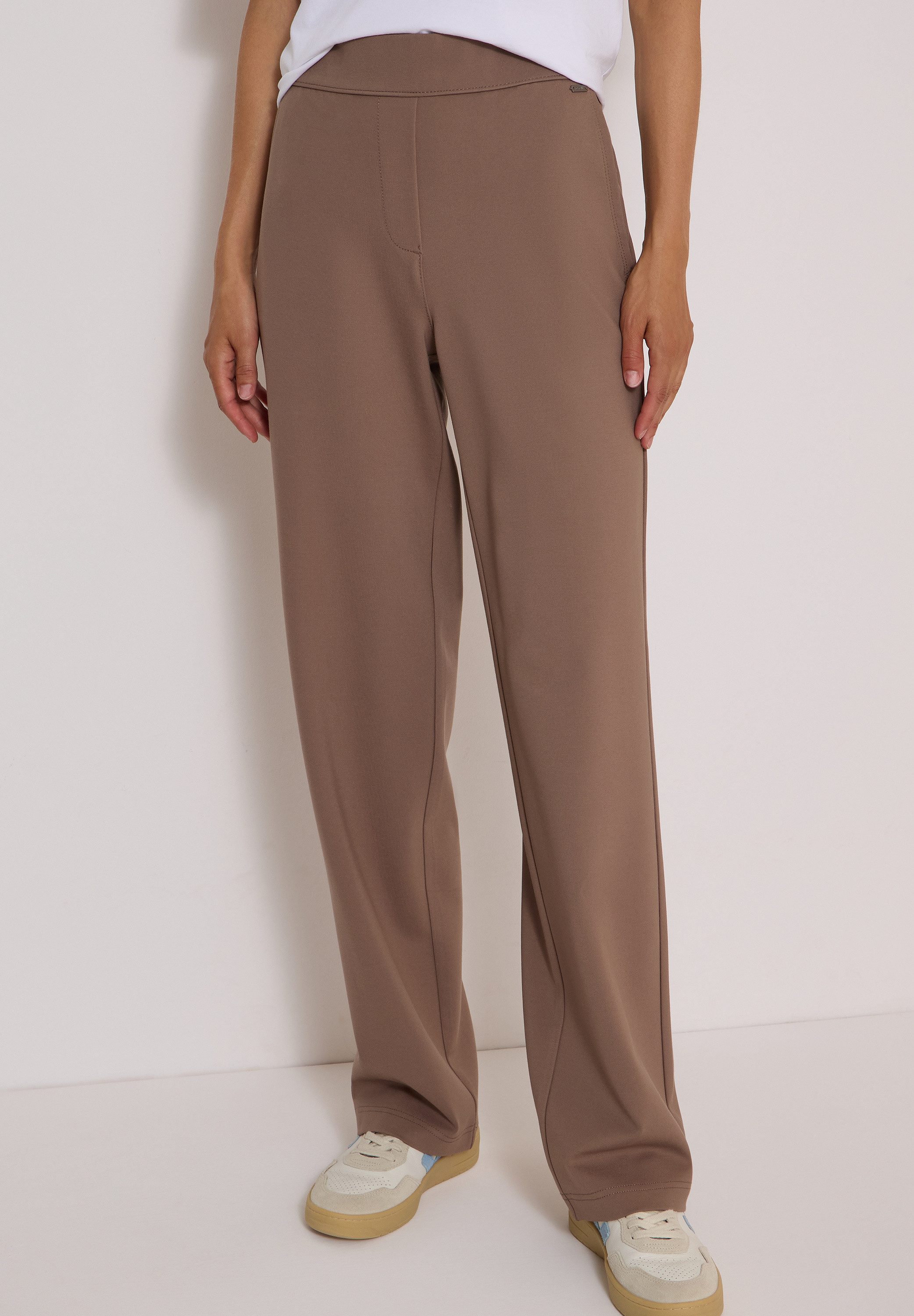 CECIL Dehnbund-Hose softer Materialmix