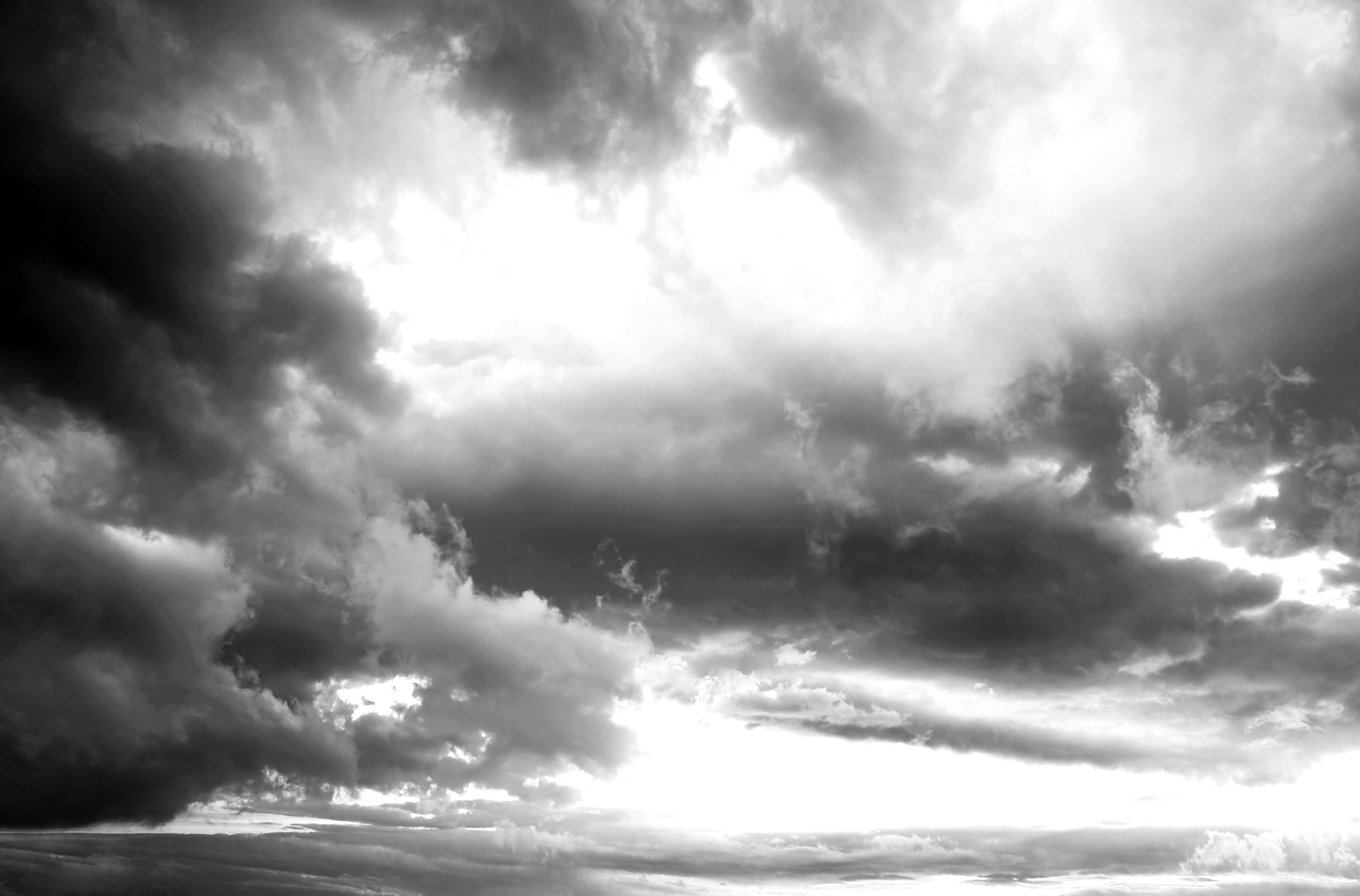 Papermoon Fototapete Himmel Schwarz & Weiß