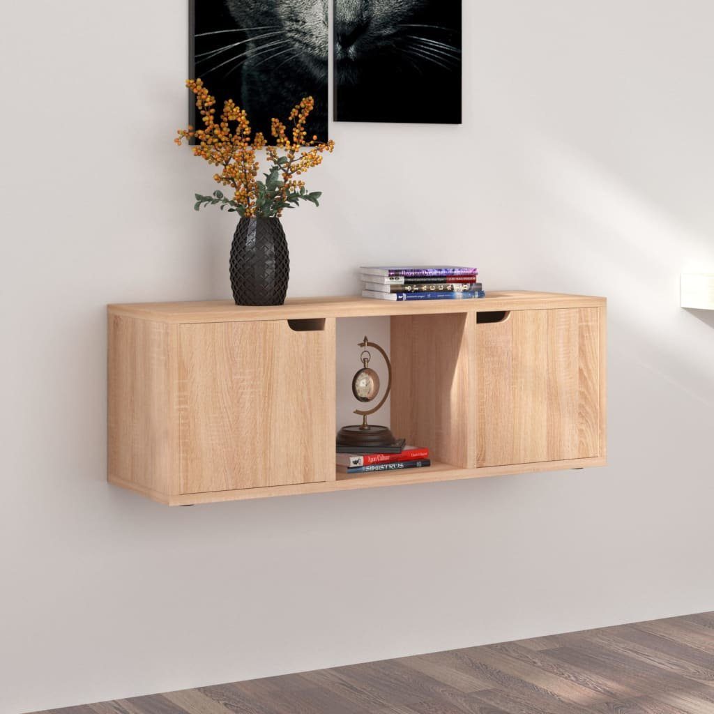 Holzwerkstoff TV-Schrank cm furnicato 88,5x27,5x30,5 Sonoma-Eiche