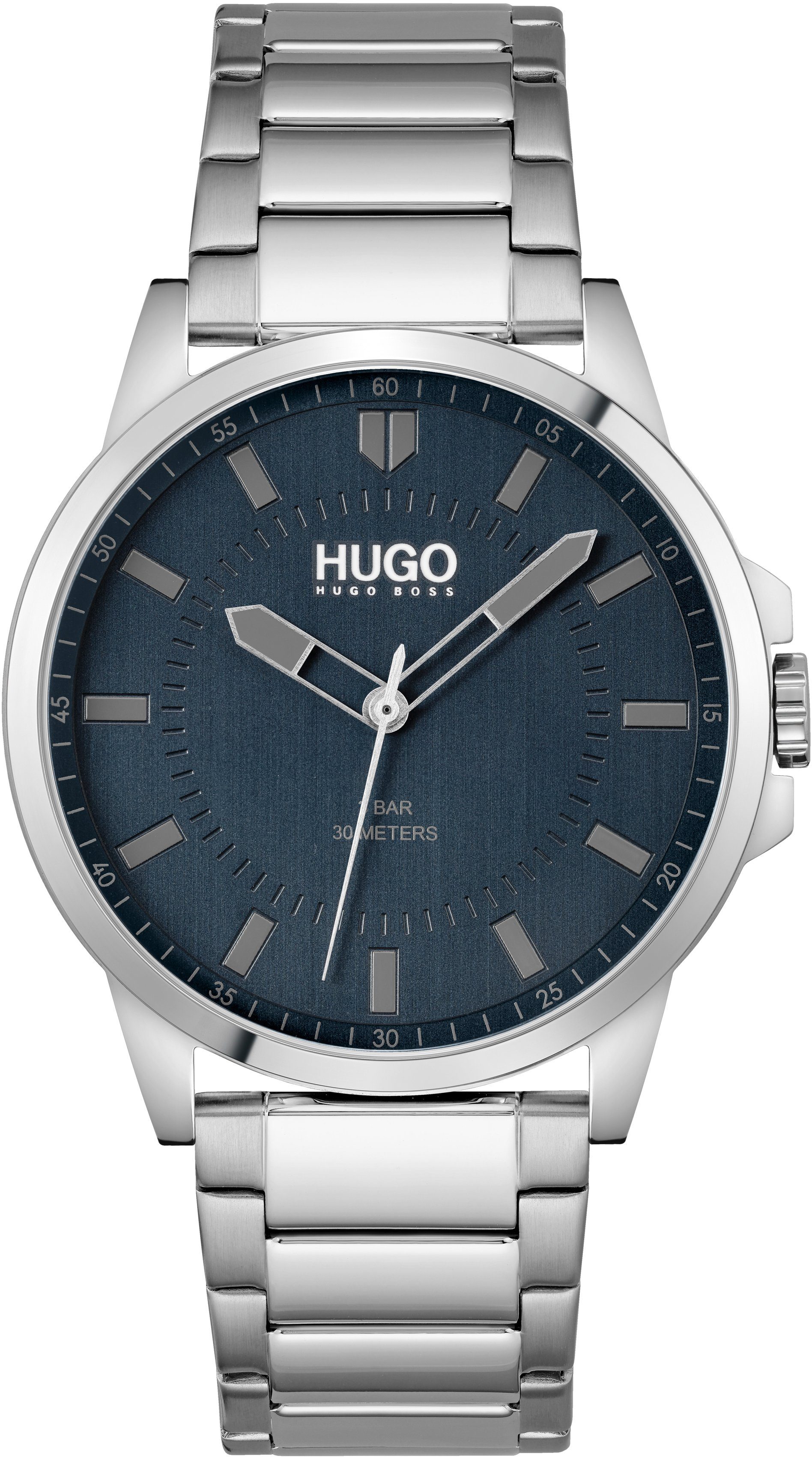 HUGO Quarzuhr #FIRST 1530186, Armbanduhr, Herrenuhr, Mineralglas, Edelstahl günstig online kaufen