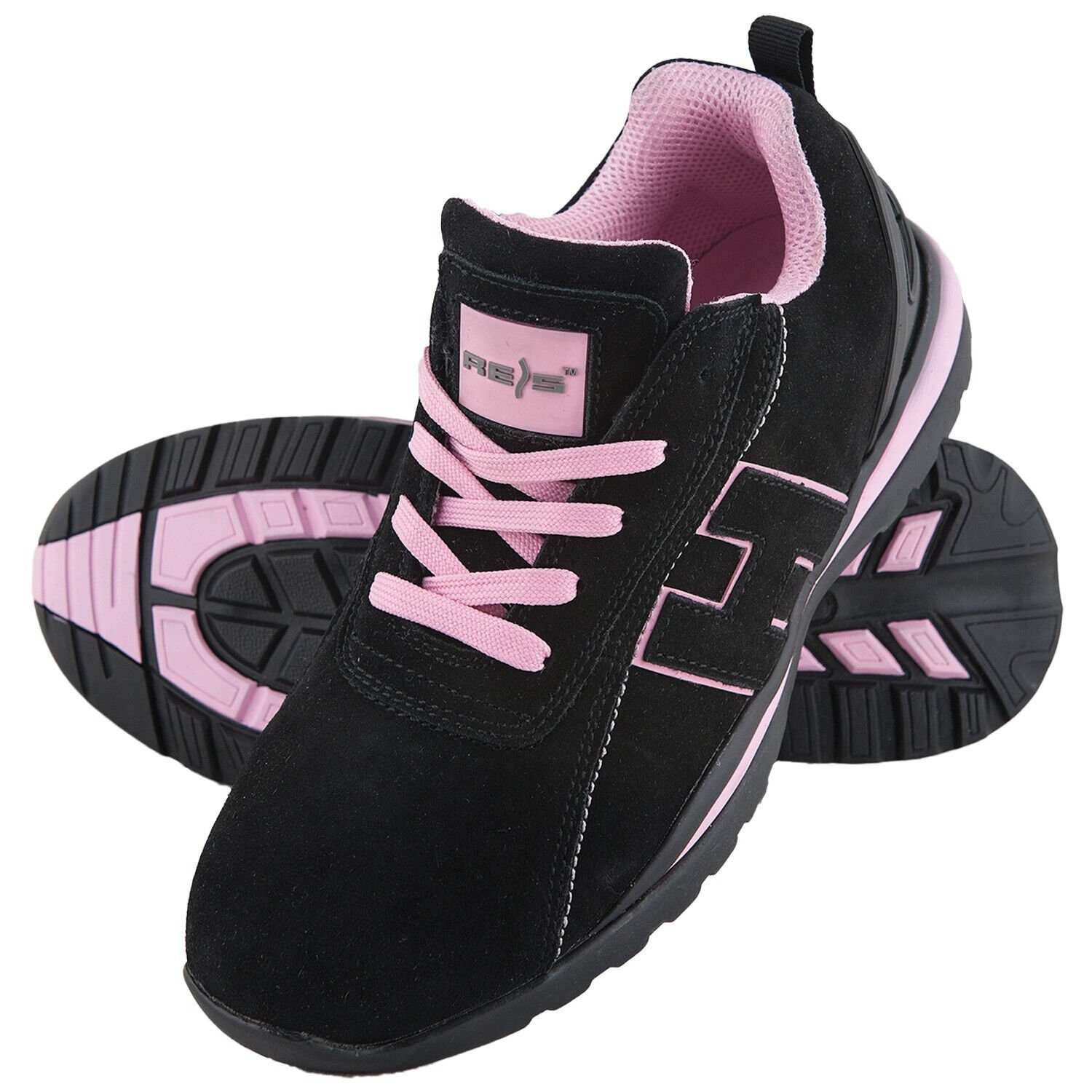 Reis Arbeitsschuhe Damen Schutzschuhe Rosa Halb Stahlkappe SB (BRARGENTINA) Arbeitsschuh ölbeständige Sohle