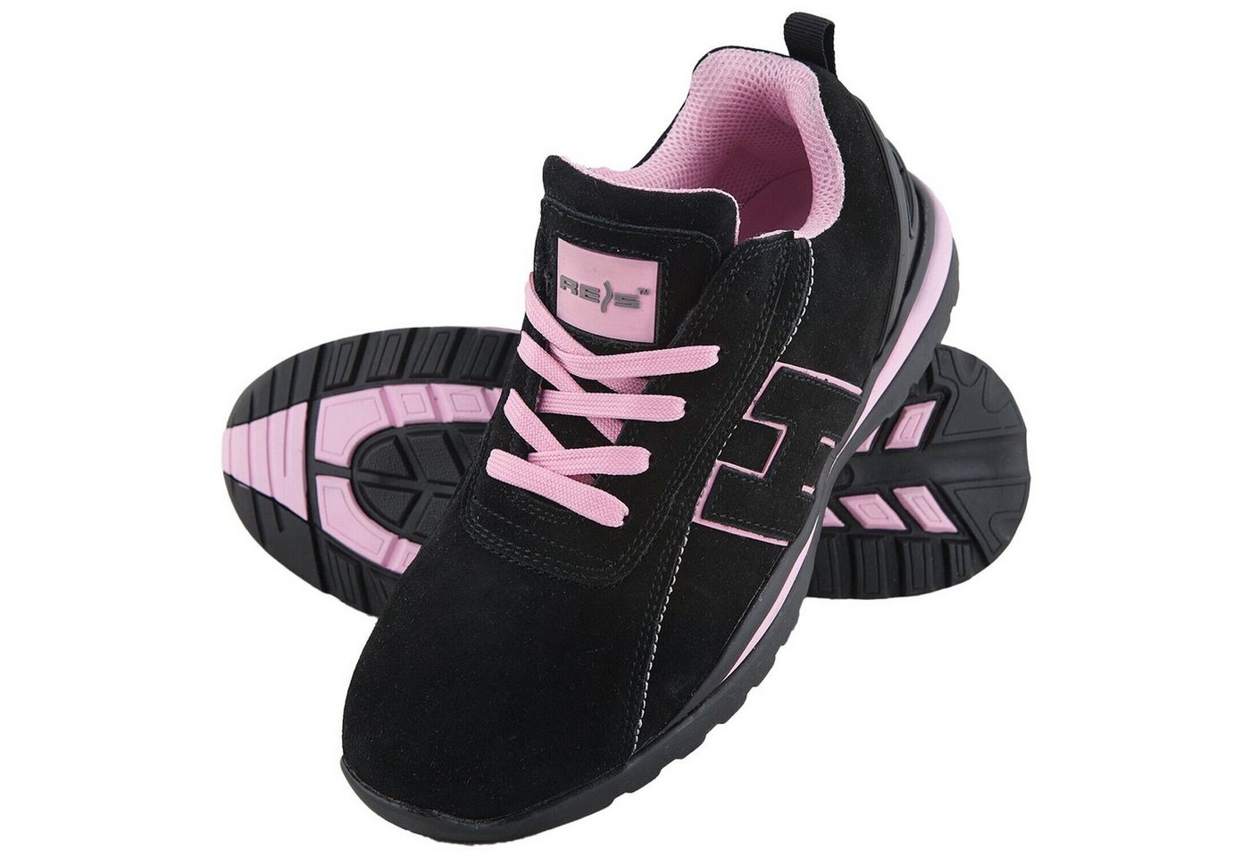 Reis Arbeitsschuhe Damen Schutzschuhe Rosa Halb Stahlkappe SB (BRARGENTINA) Arbeitsschuh ölbeständige Sohle