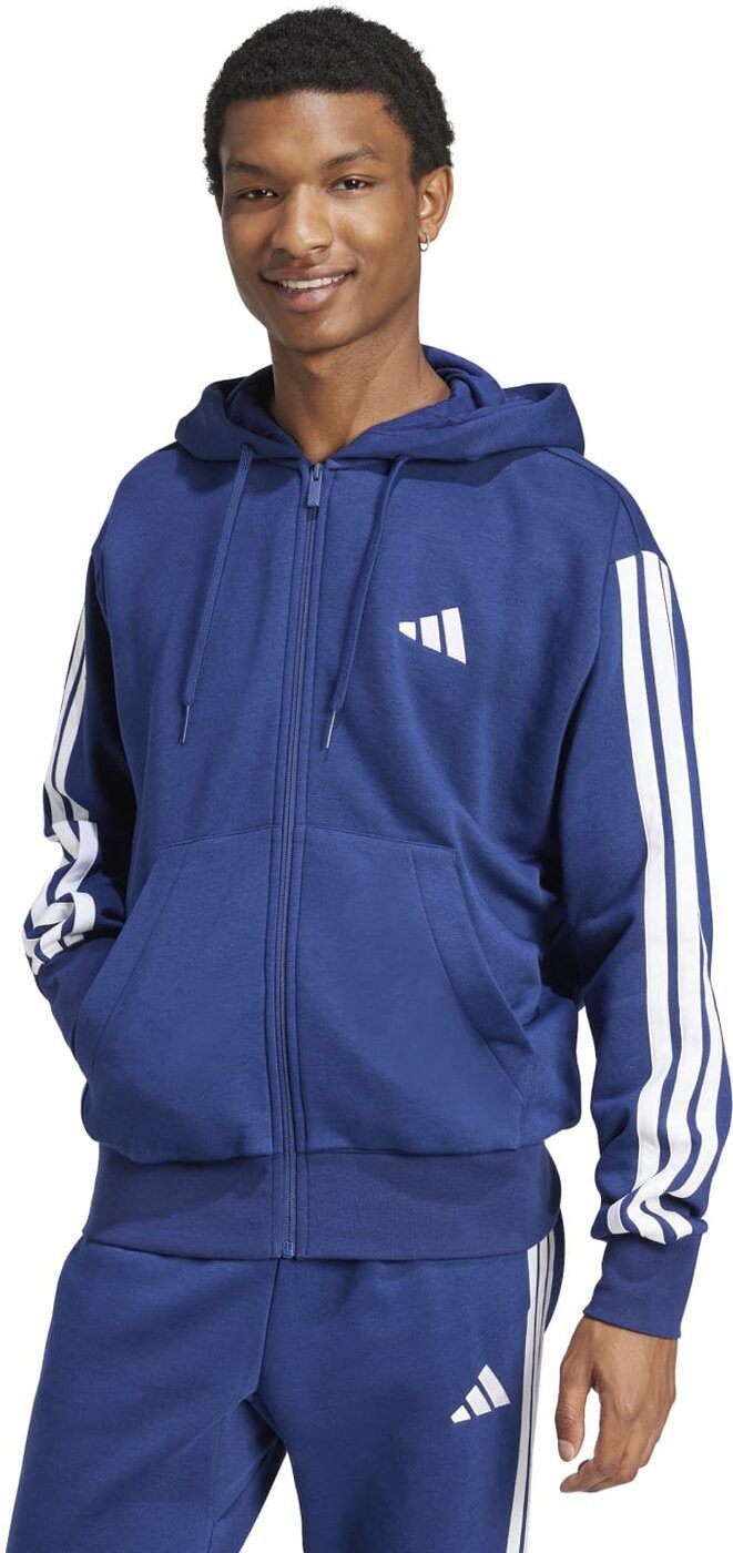 adidas Sportswear Kapuzensweatjacke M 3S FL FZ HD DKBLUE/WHITE günstig online kaufen