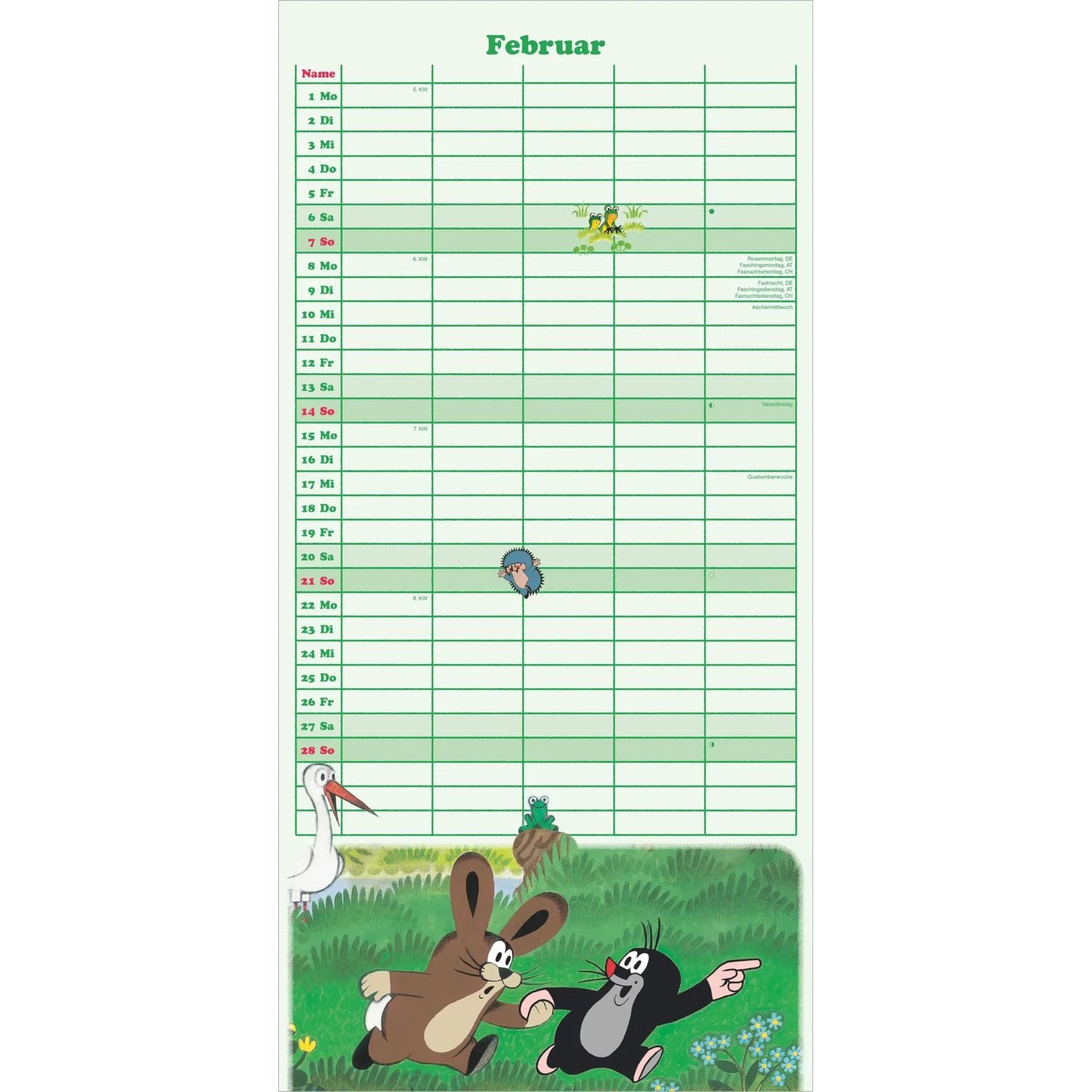 Wandkalender Der kleine Maulwurf 2027