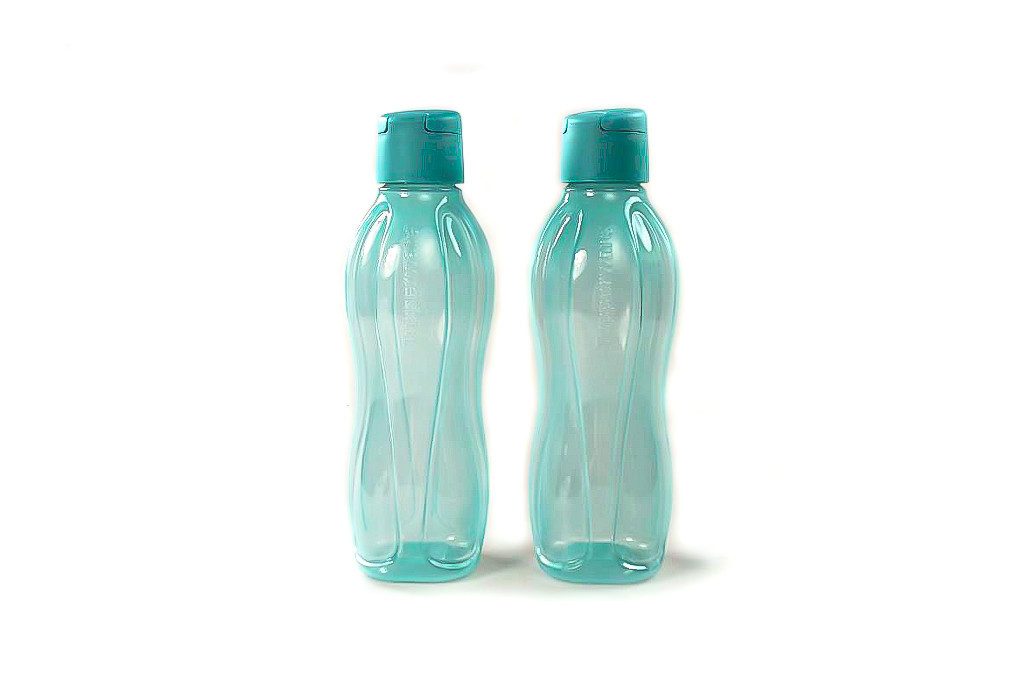 TUPPERWARE Trinkflasche Eco 750ml blau/türkis Trinkflasche (2)