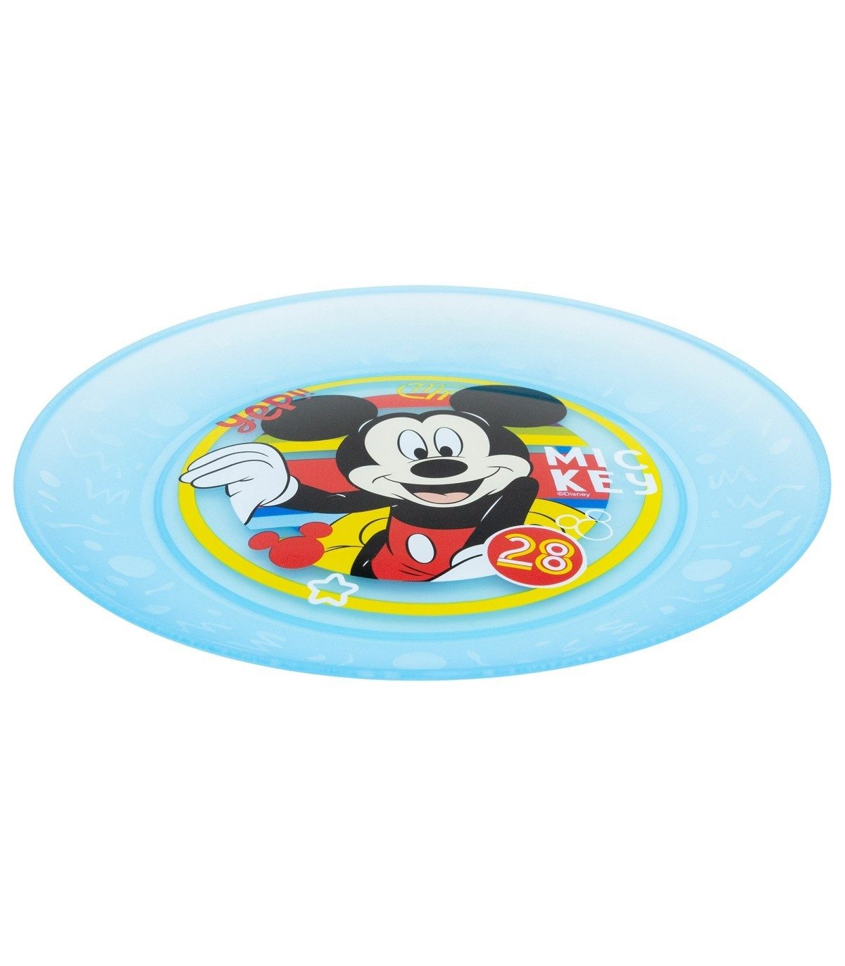 Disney Mickey Mouse Teller Kinder Teller Set 4 teilig geeignet für Mikrowelle und Spülmaschine, (4 St)