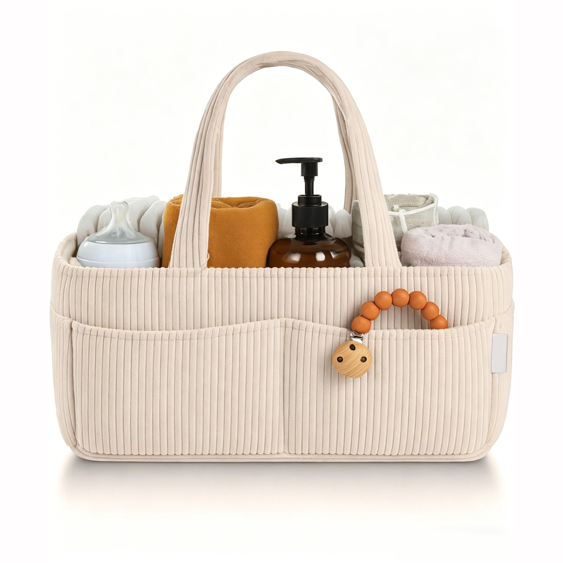 Zaewry Aufbewahrungskorb Windelaufbewahrungskorb, Cordwindeltasche, Weiche Wickeltasche, multifunktionaler Aufbewahrungskorb
