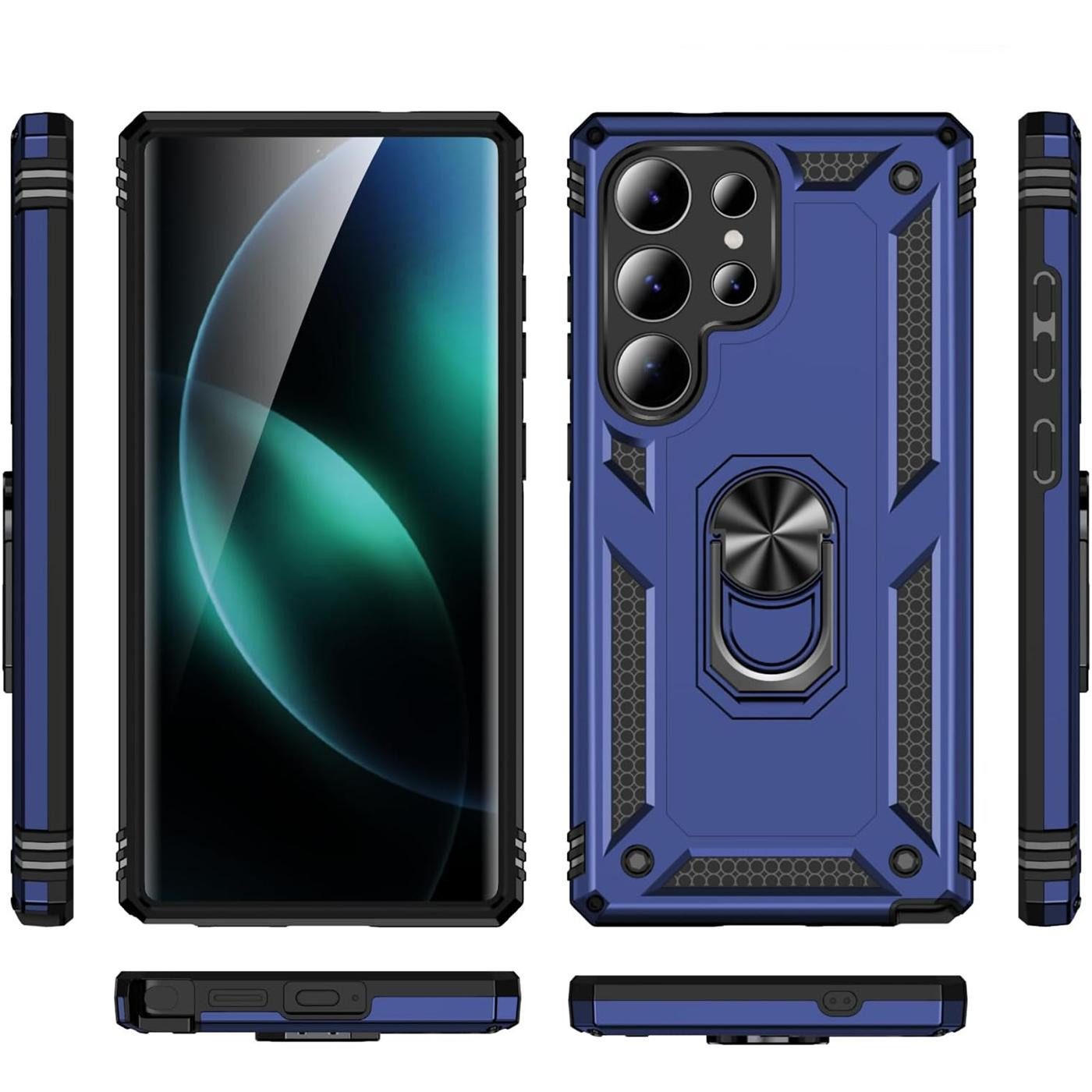 CoolGadget Handyhülle Armor Shield Case für Samsung Galaxy S26 Ultra 6,9 Zoll, Outdoor Cover mit Magnet Ringhalterung Hülle für Samsung S26 Ultra