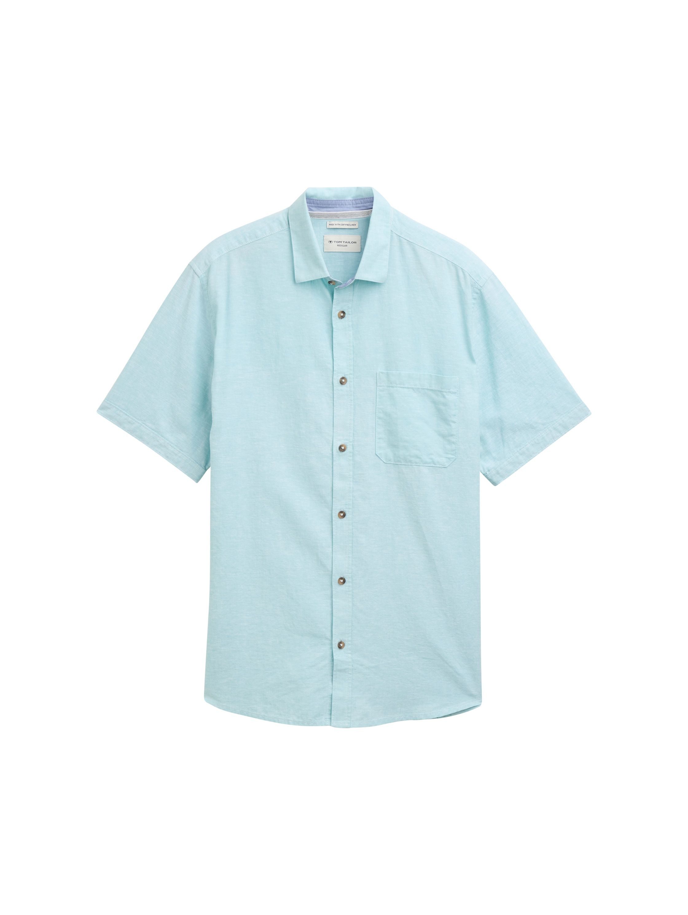 pastel turquoise chambray