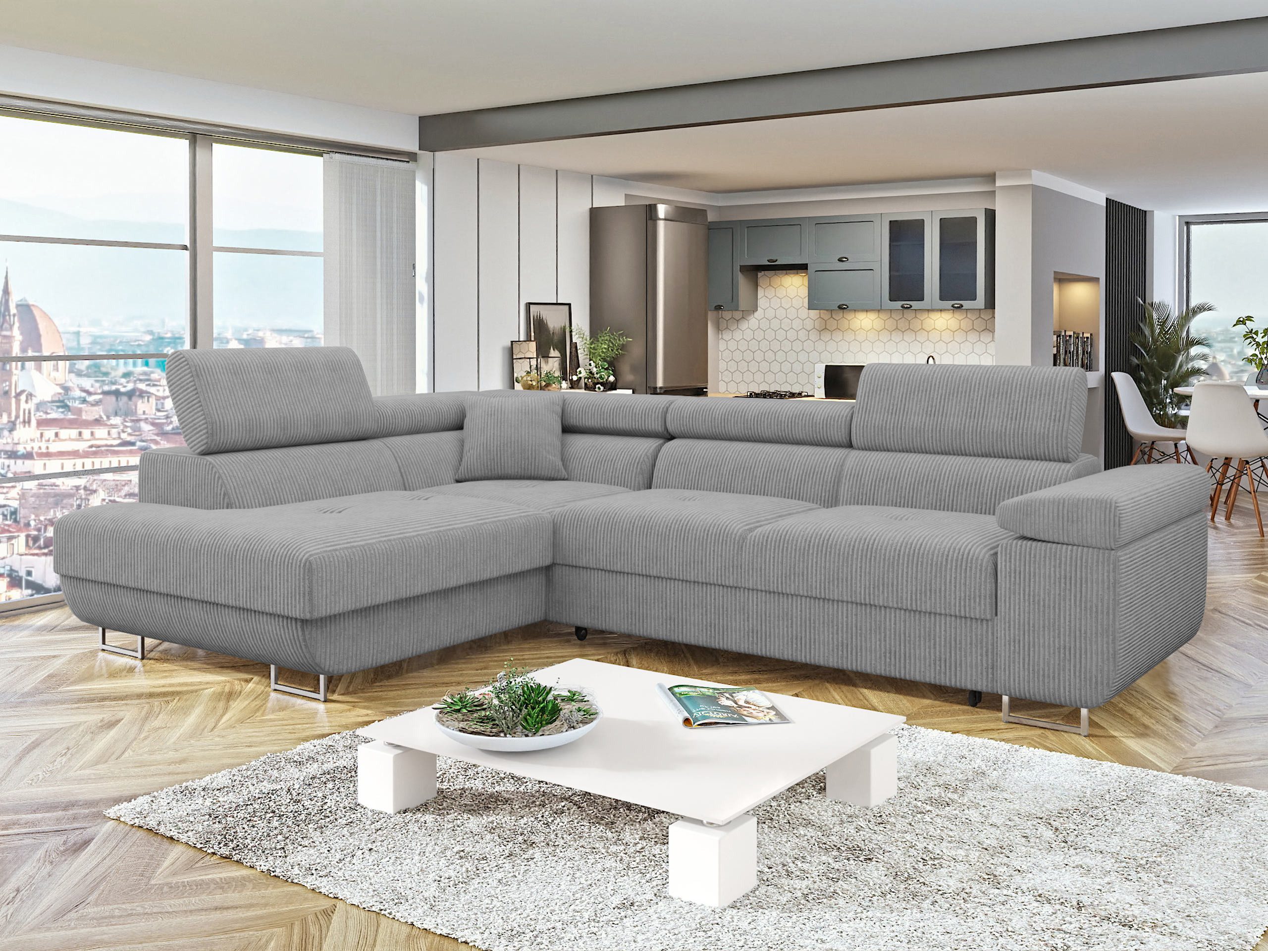 MIRJAN24 Ecksofa Torezio Cord, mit Bettkasten günstig online kaufen