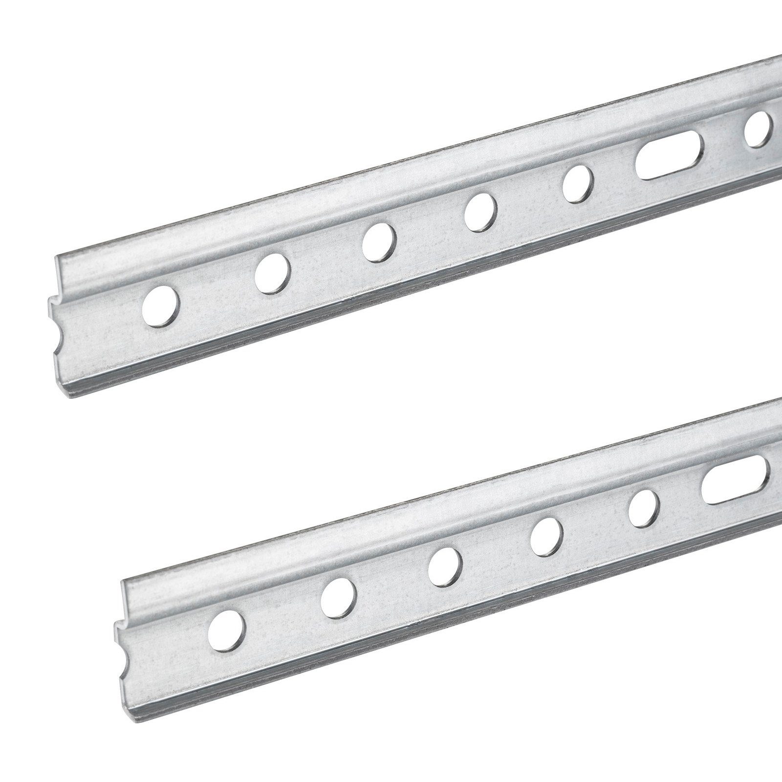 SO-TECH® Montagezubehör Schrankaufhängeschiene 107 - 1157 mm Stahl verzinkt (Spar-Set, 2 St), 2 Stück, Länge 107 mm, Stahl verzinkt, geeignet für Optifit