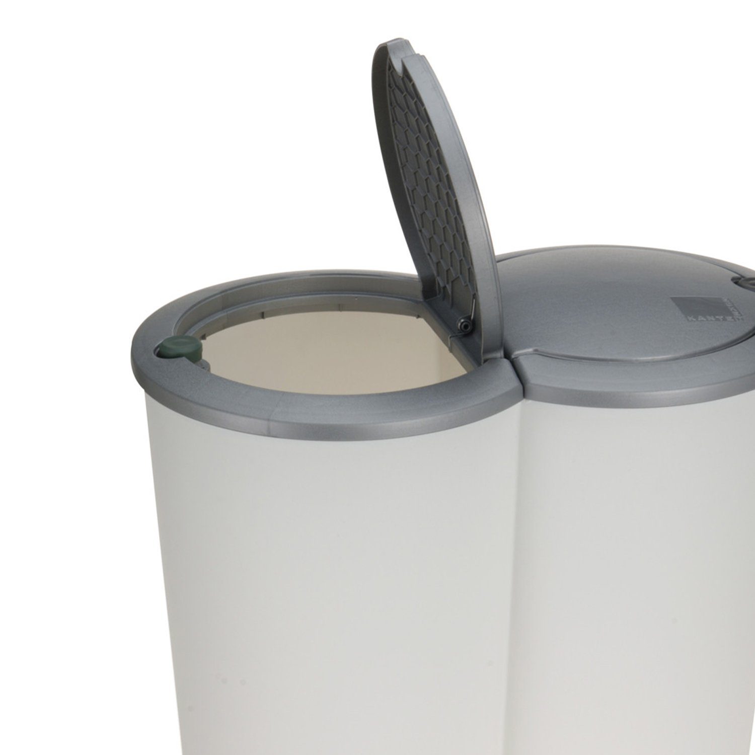 INDA-Exclusiv Aschenbecher Duo Abfalleimer Mülleimer Mülltonne Mülltrenner Deckel 2x 25 Liter
