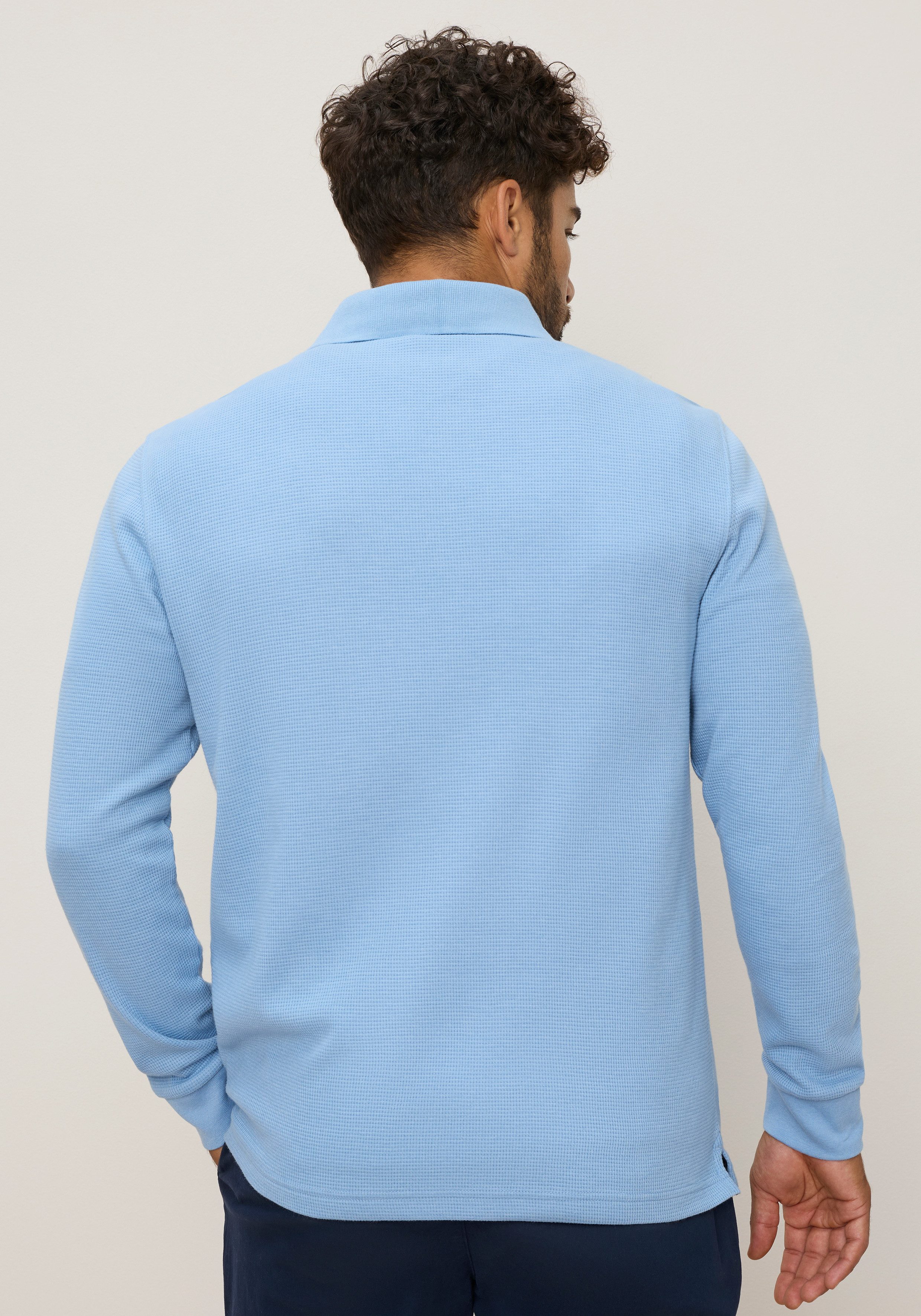 Man's World Poloshirt normale Passform, mit Langarm, klassischer Stil – Bild 3 von 5