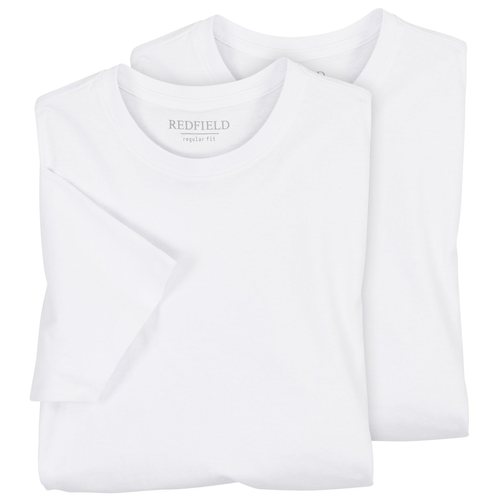 redfield Rundhalsshirt Redfield Doppelpack T-Shirts Übergröße weiß Dave günstig online kaufen