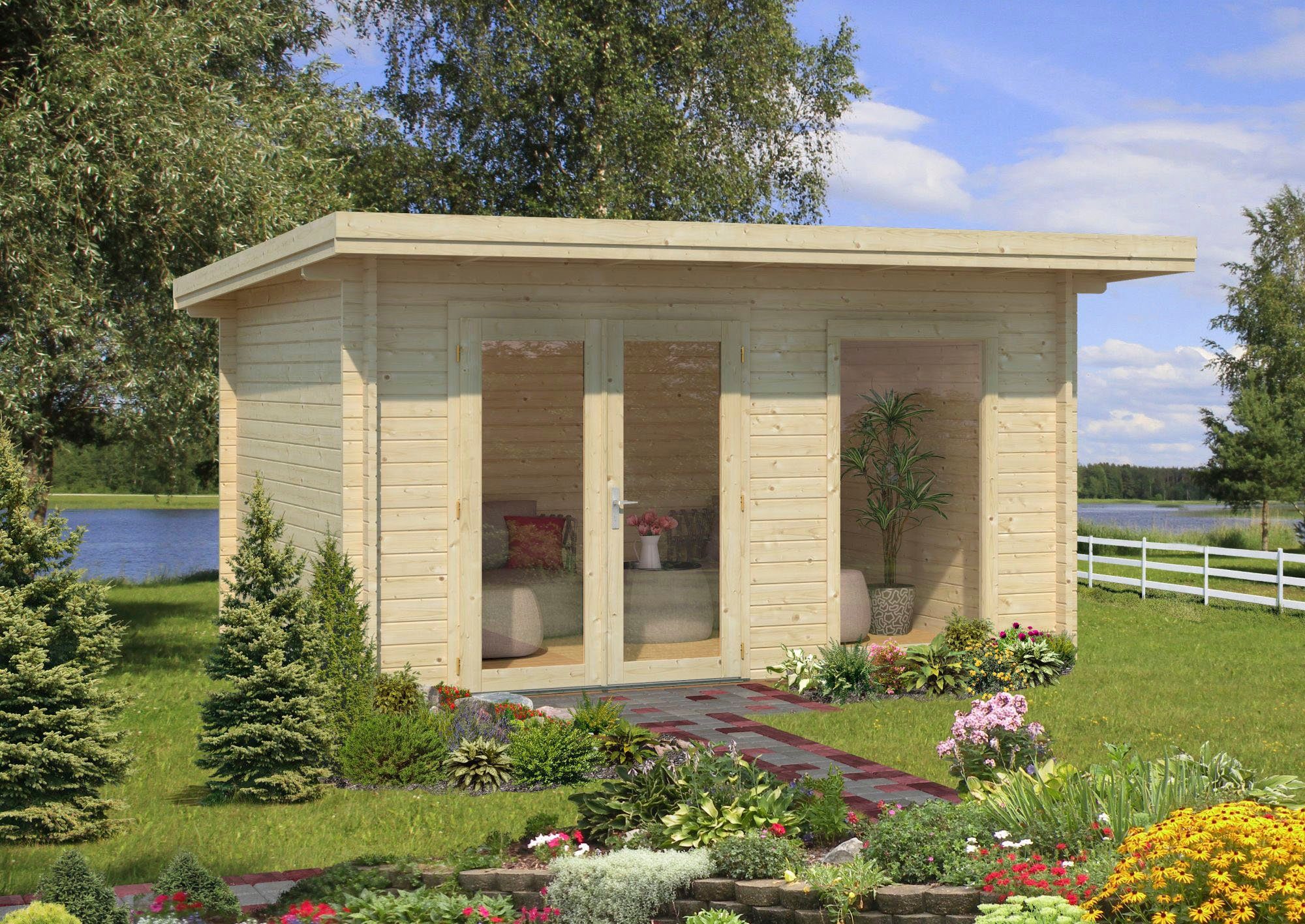 Thumbnail - Palmako Gartenhaus Heidi, BxT: 478x403 cm, (Set), 11,7 m², mit Fußboden im Gartenhaus