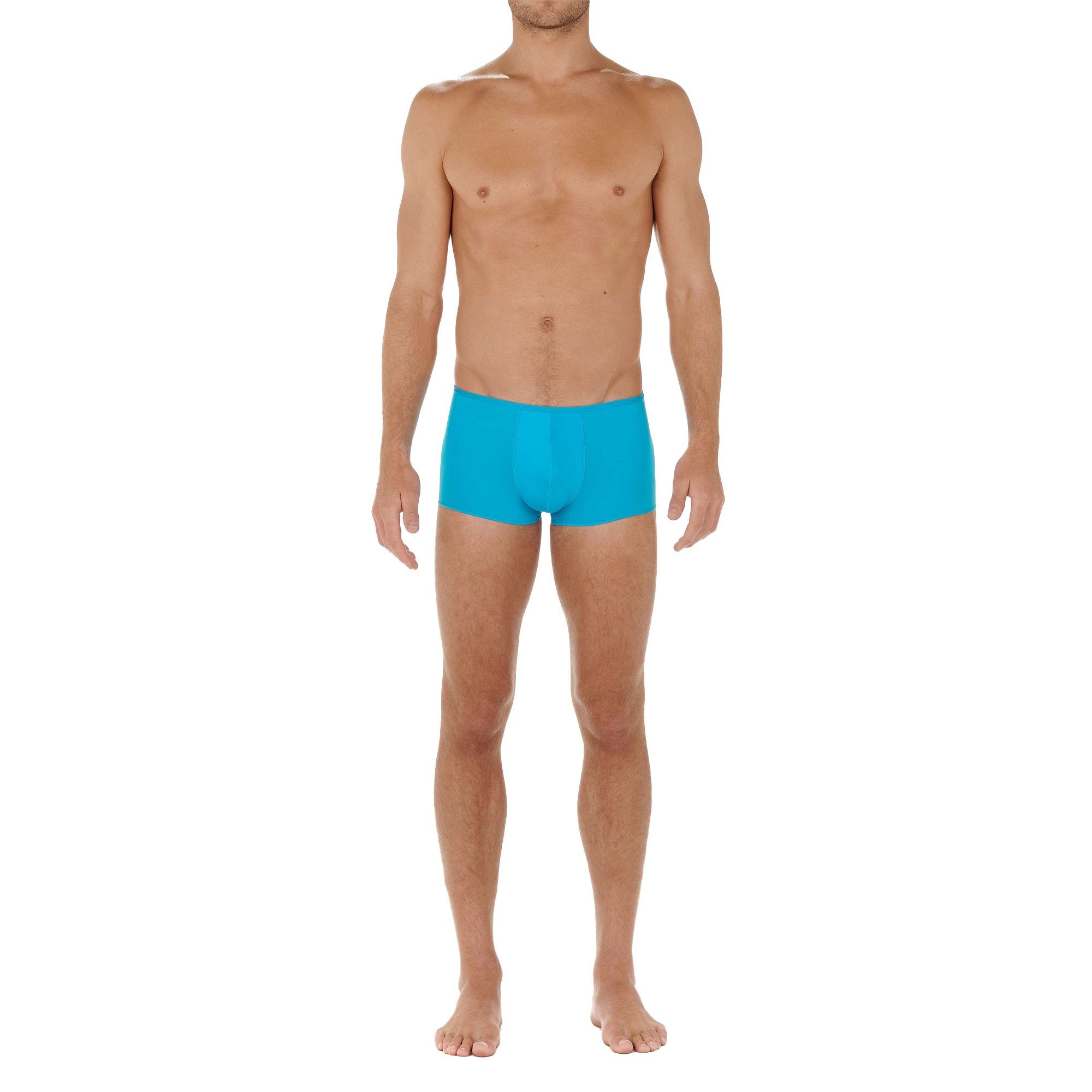 Türkis Hom Microfiber Trunk - Herren Ultralight Boxer Plumes