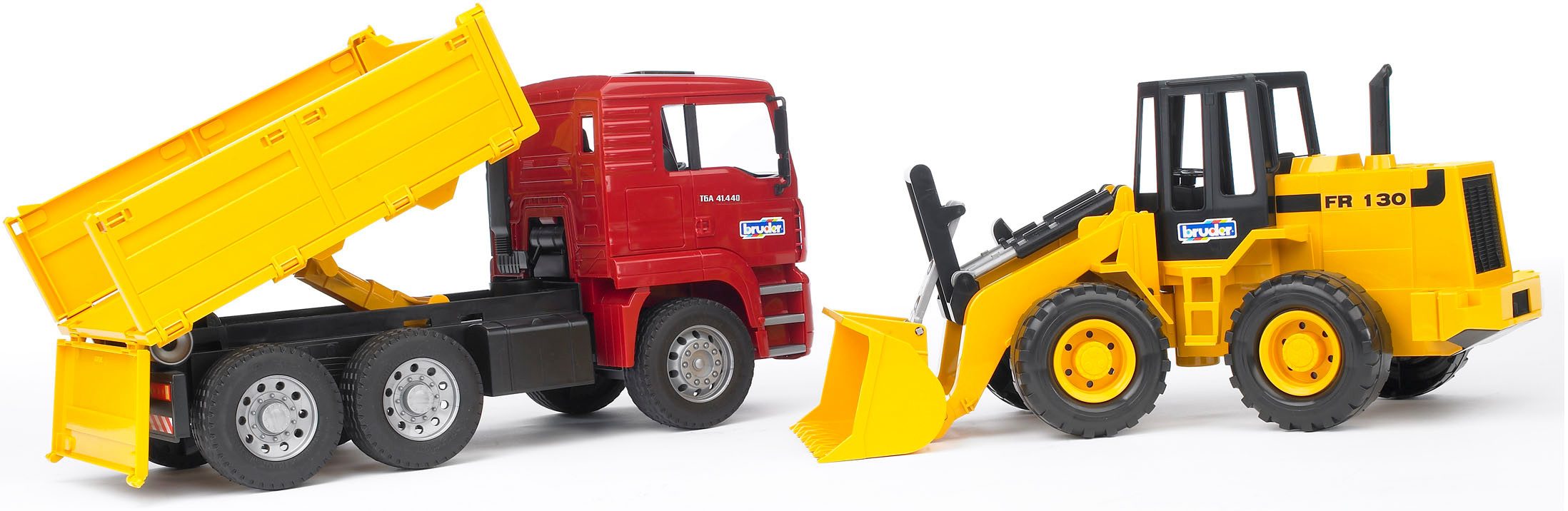 Bruder® Spielzeug-Kipper MAN TGA Kipp-LKW 40 cm mit Gelenkradlader FR130 40 günstig online kaufen