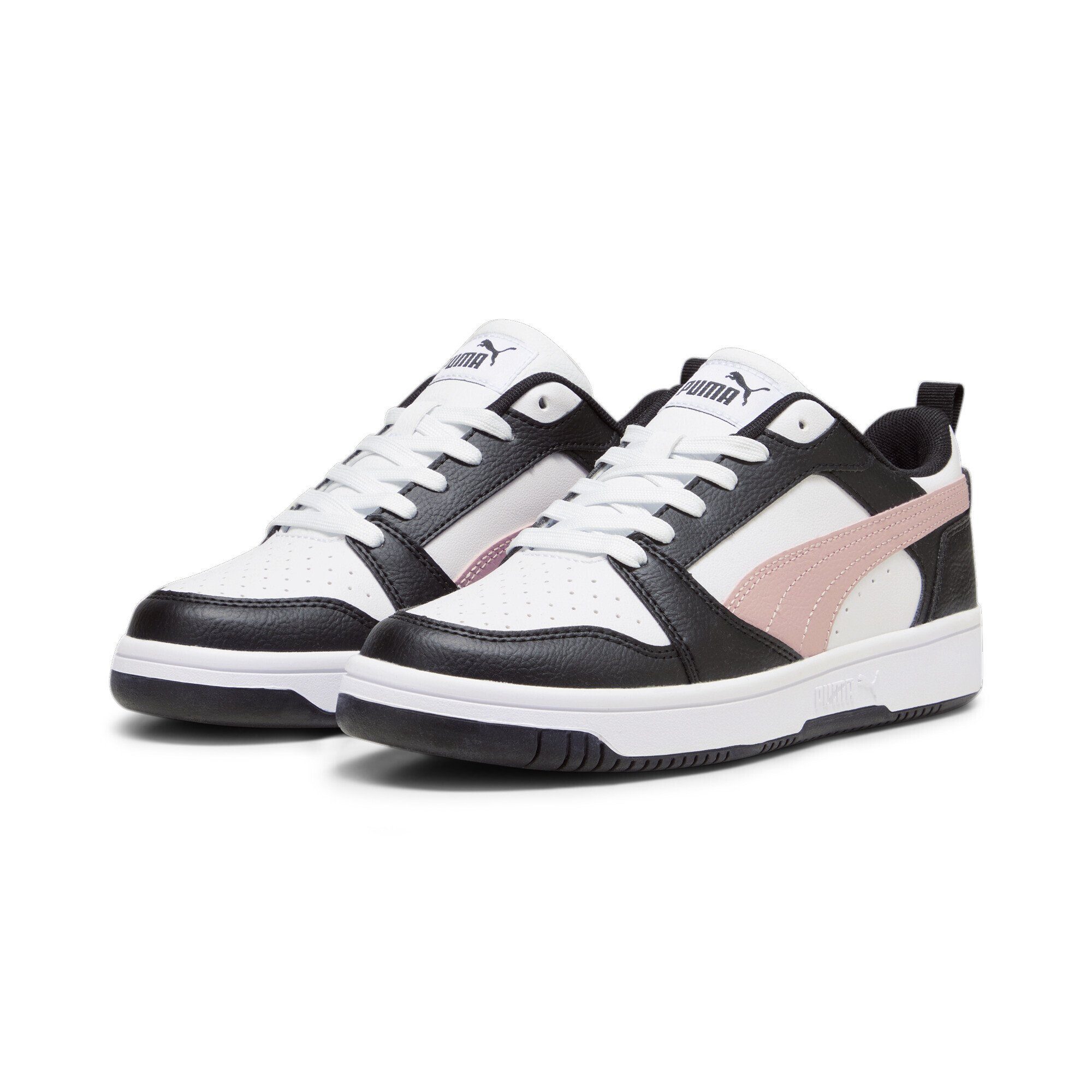 PUMA Rebound V6 Low Sneakers Erwachsene Sneaker White Future Pink Black