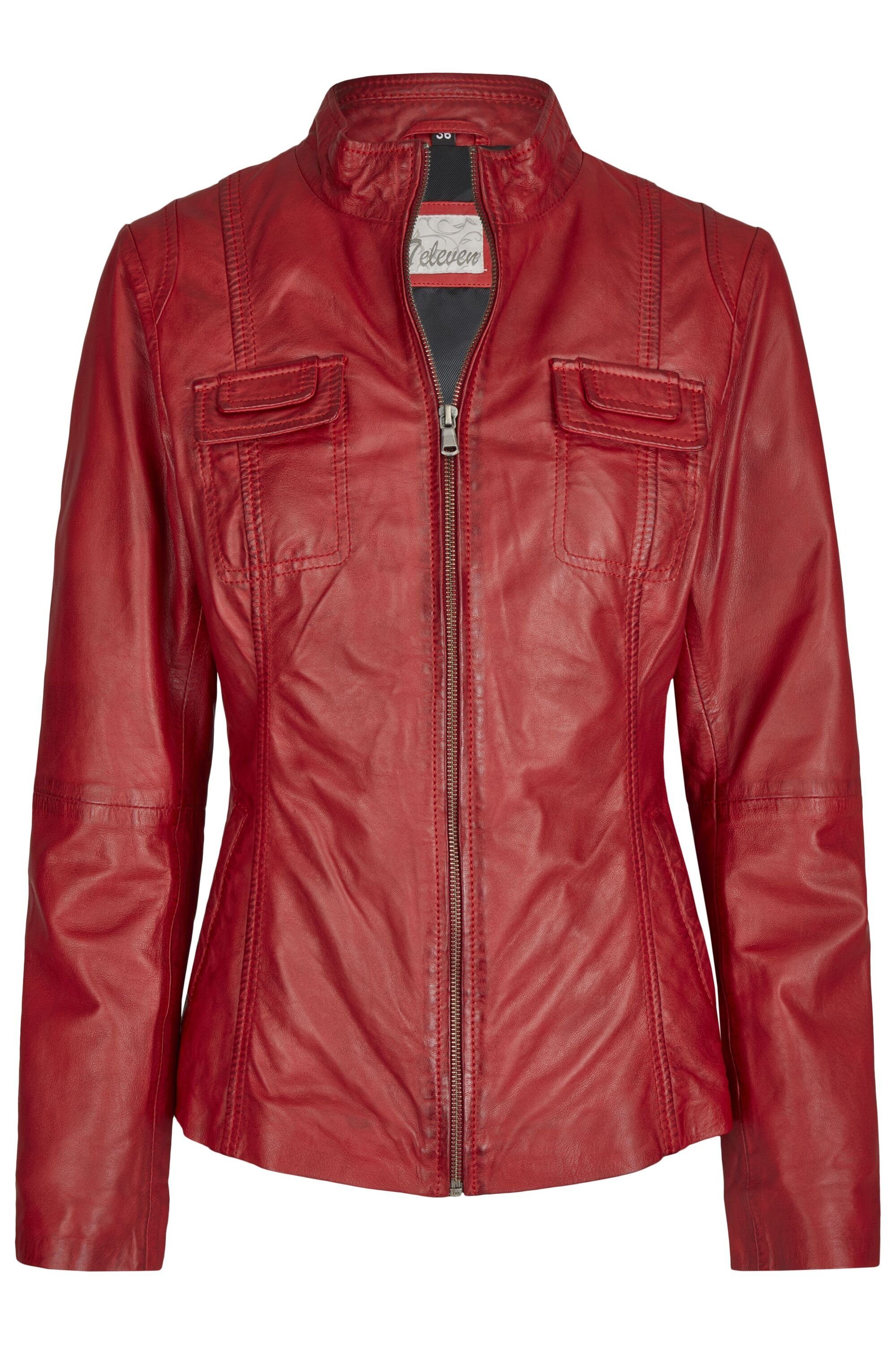 7eleven Lederjacke SEFEMA (1-St) mit Taschen günstig online kaufen