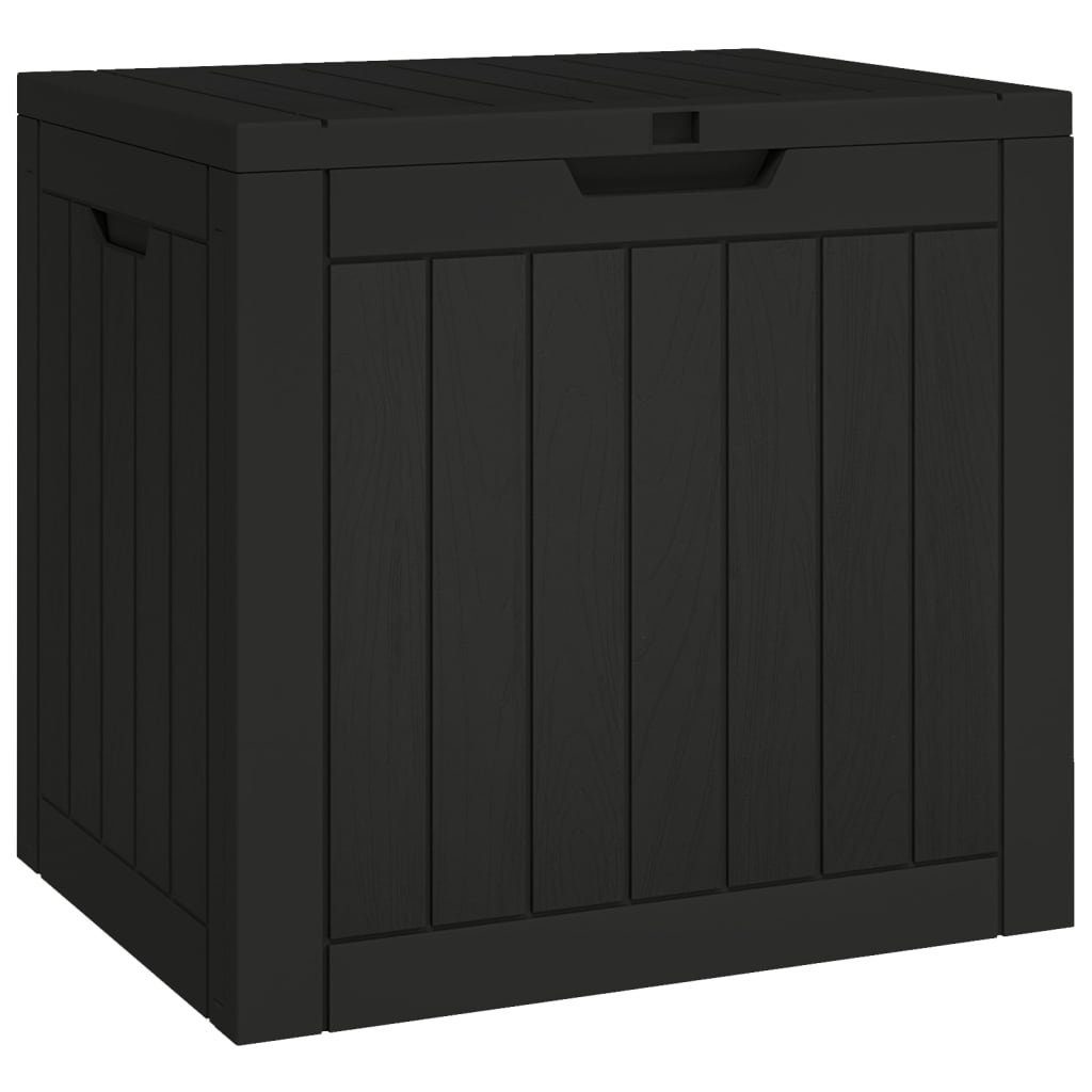 vidaXL Auflagenbox NA Gartenbox Schwarz 55,5x43x53 cm Polypropylen Abschließbar Kissentru