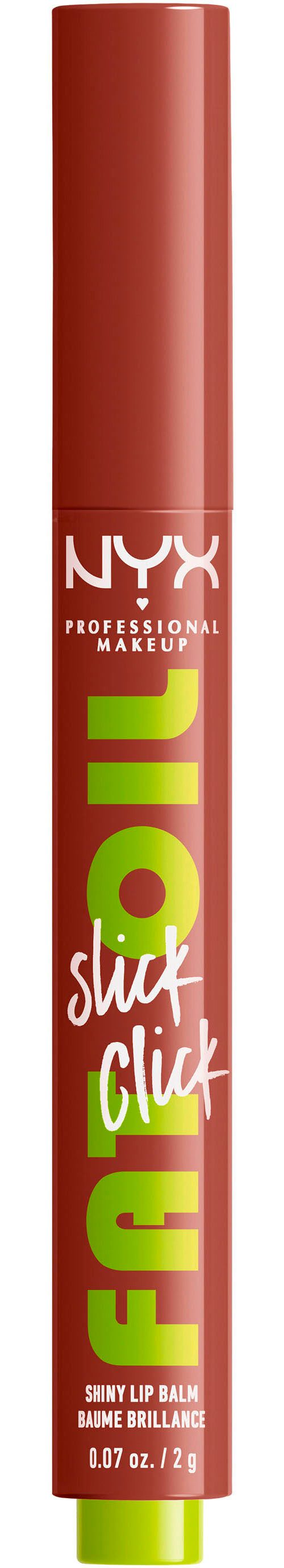 NYX PROFESSIONAL MAKEUP Lippenstift FAT OIL SLICK CLICK, leichter, aufbaubarer, pigmentierter Lip Balm