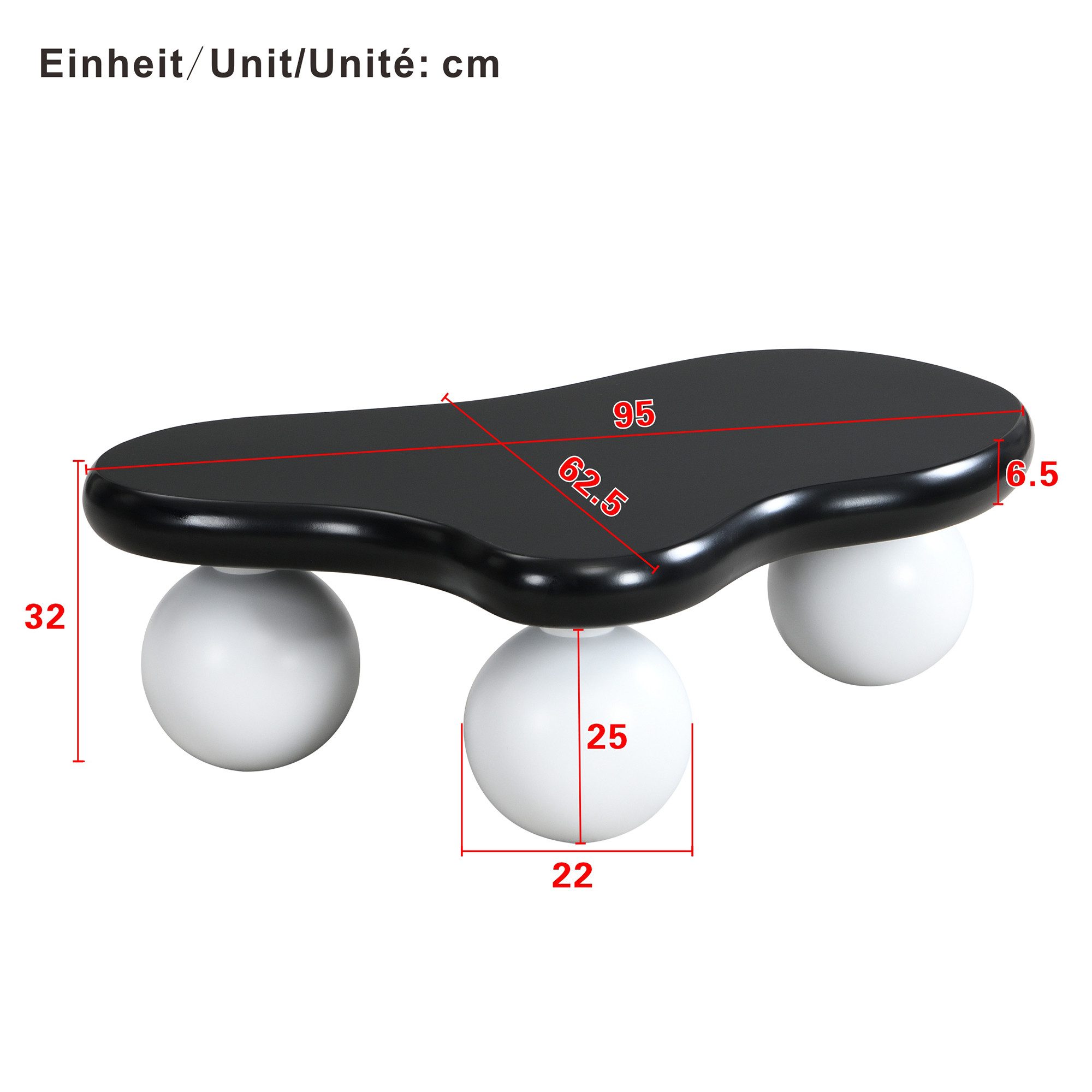 Ulife Couchtisch Wohnzimmertisch, Beistelltisch, mit LED-Beleuchtung, günstig online kaufen