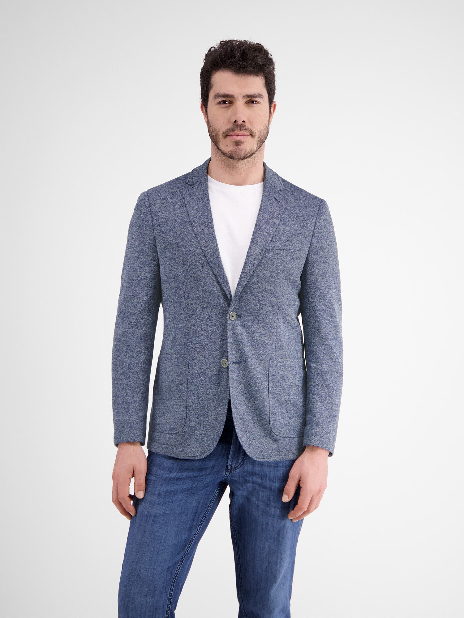 LERROS Jerseysakko Jerseyblazer mit Muster im Innenfutter