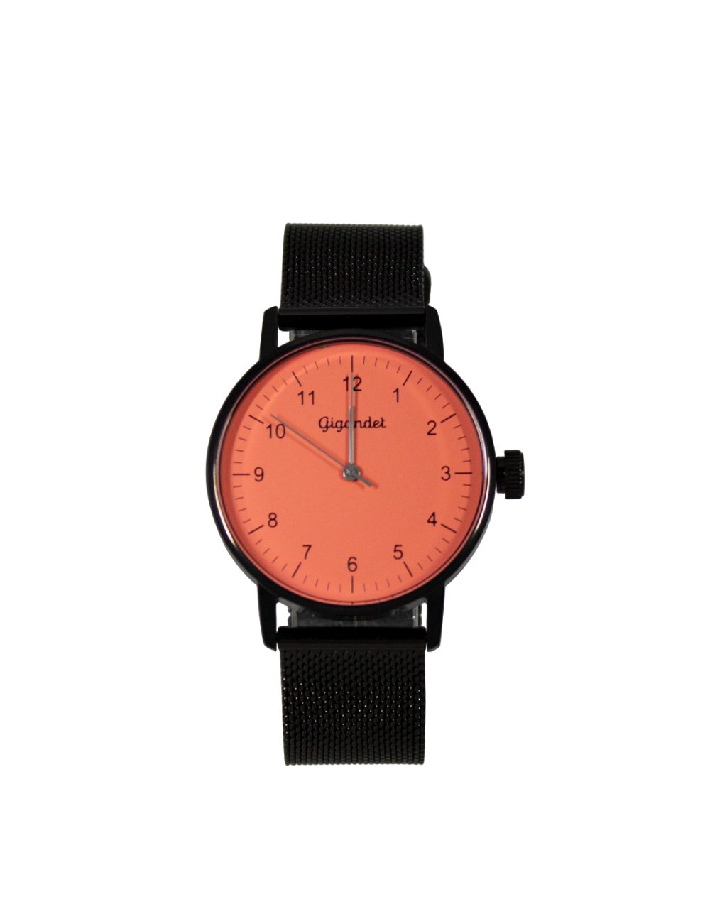 Gigandet Quarzuhr Armbanduhr Damen Quarz Schwarz Edelstahl Rot G27-016