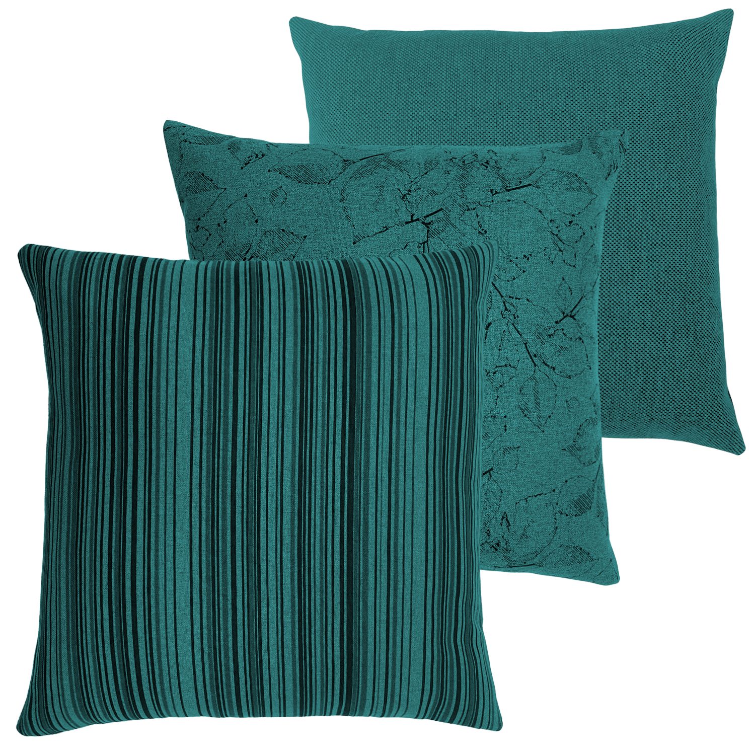 novely® Dekokissen 3er-SET DEKOKISSEN MALCHIN Kuschelweiche Sofakissen - Kissenbezug in 4, Kuschelweich, Robust, Pflegeleicht