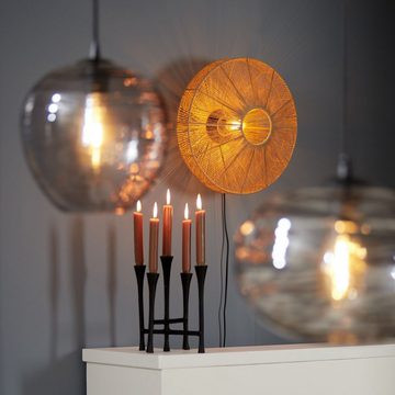 Light & Living Kerzenständer Kerzenständer Olivier - Schwarz - 25,5x21,5x28cm