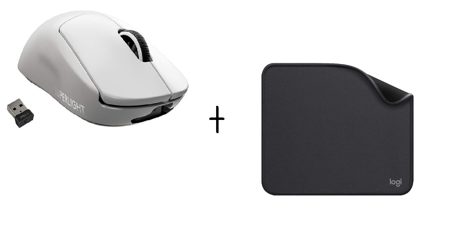 Logitech G Pro X Superlight inkl. Mouse Pad Studio Series Gaming-Maus