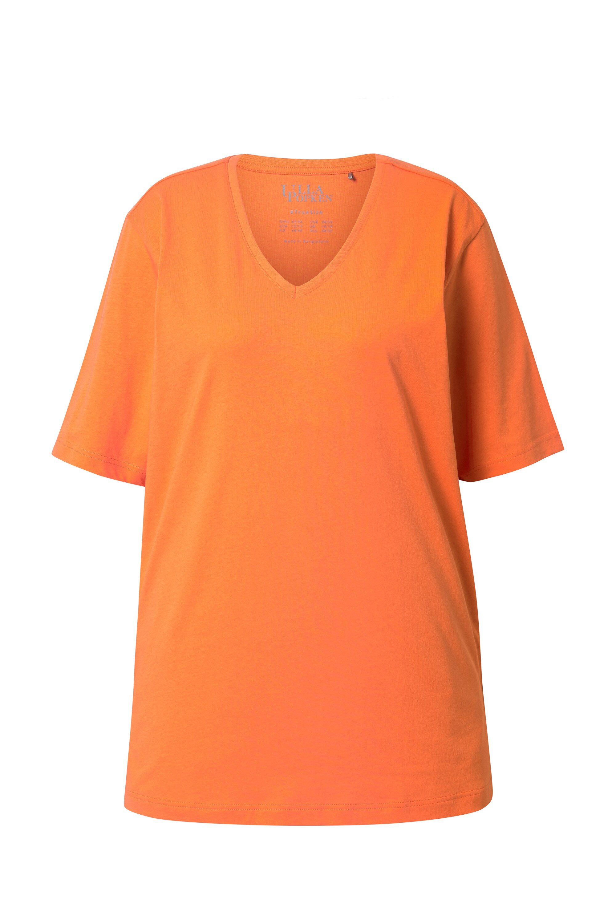 Ulla Popken T-Shirt T-Shirt V-Ausschnitt Relaxed günstig online kaufen