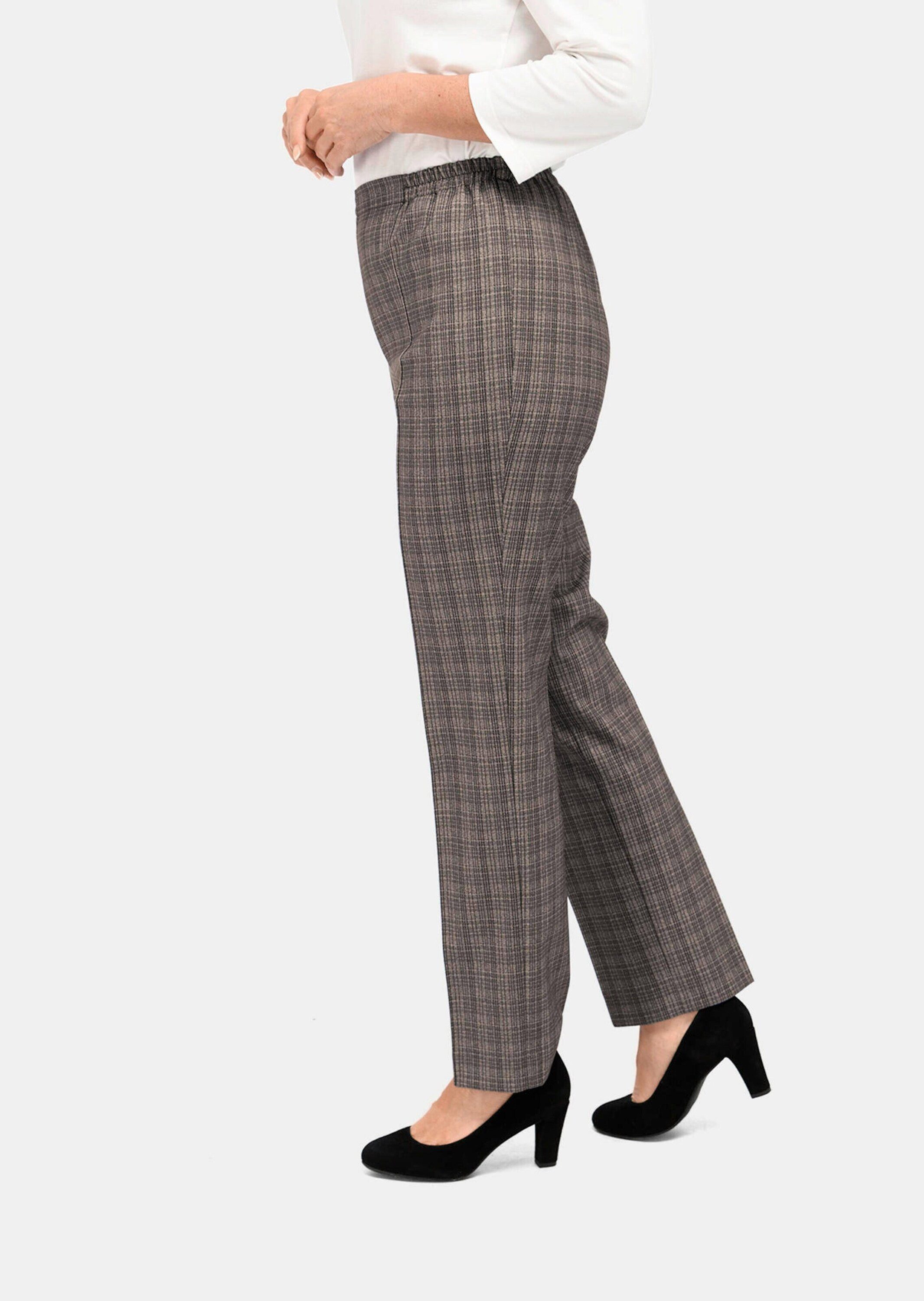 GOLDNER Schlupfhose Kurzgröße: Re-fresh Karoschlupfhose