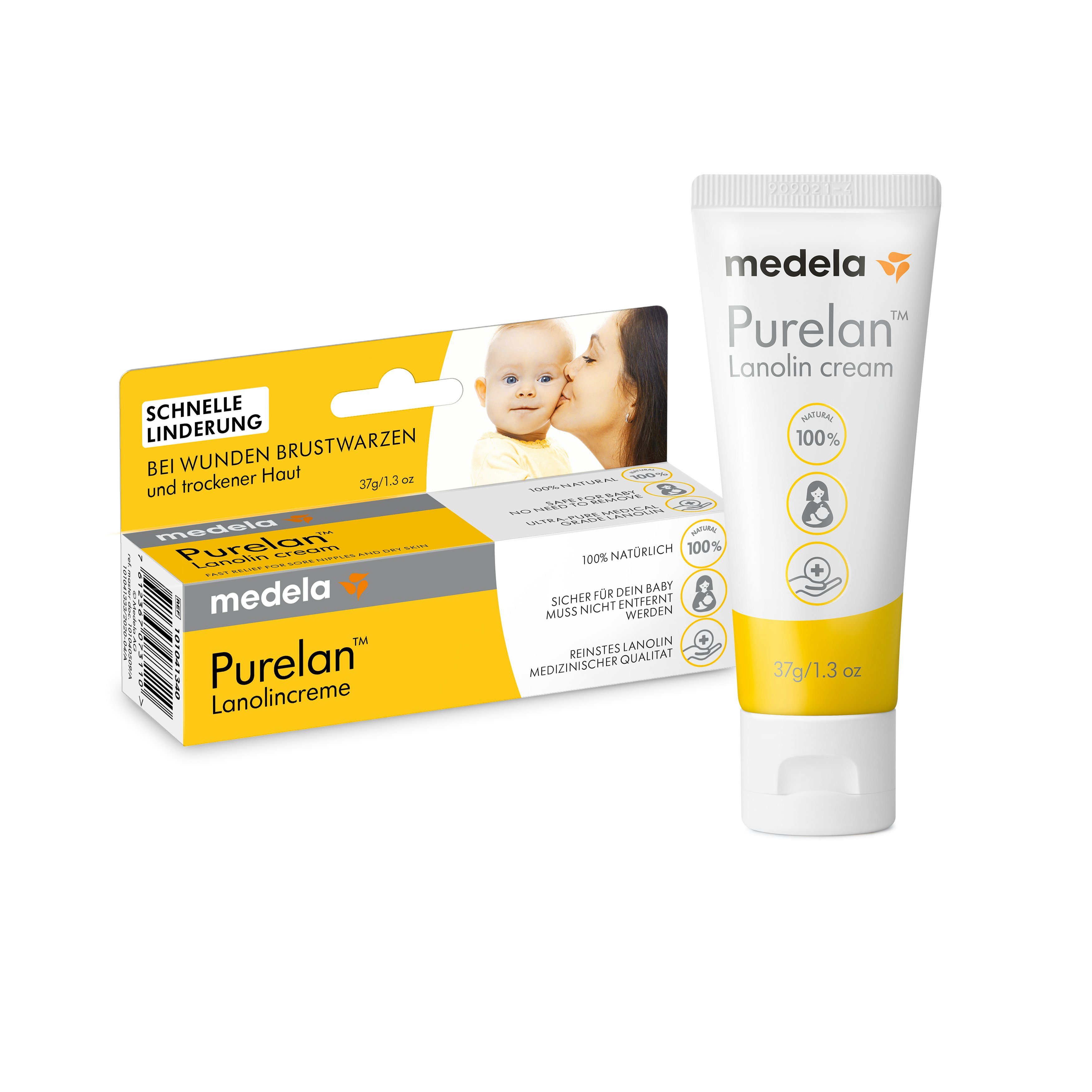 schnelle getestet MEDELA dermatologisch 37g Linderung Lanolincreme Hautcreme Purelan