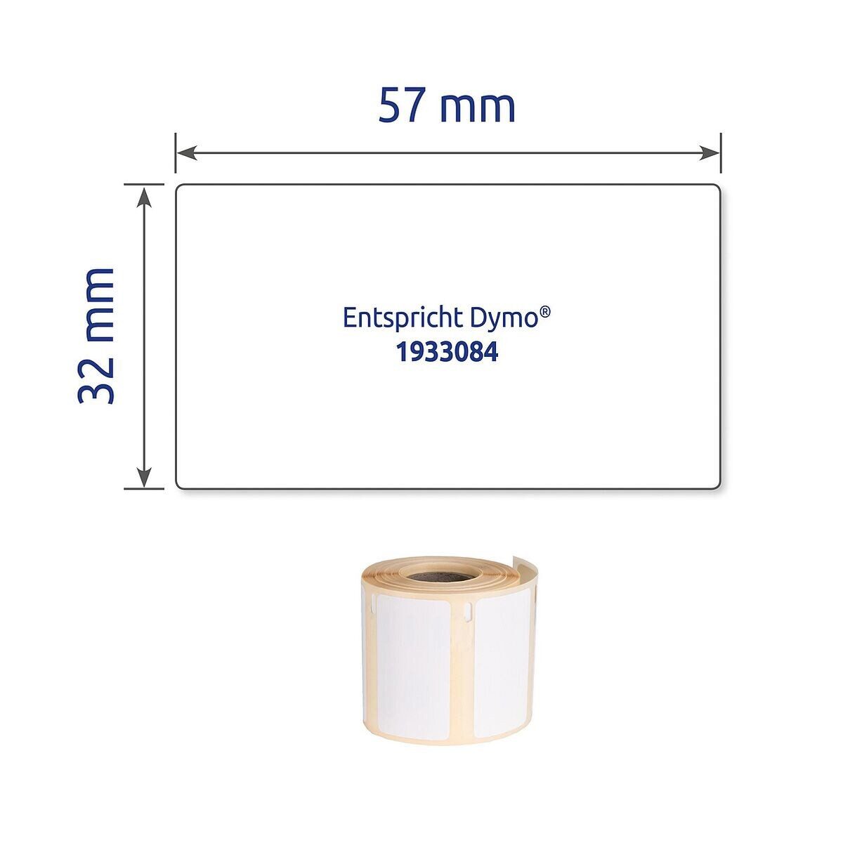 Avery Zweckform Thermorolle A1933084, entspricht DYMO® 1933084, 400 Rollenetiketten 32/57 mm