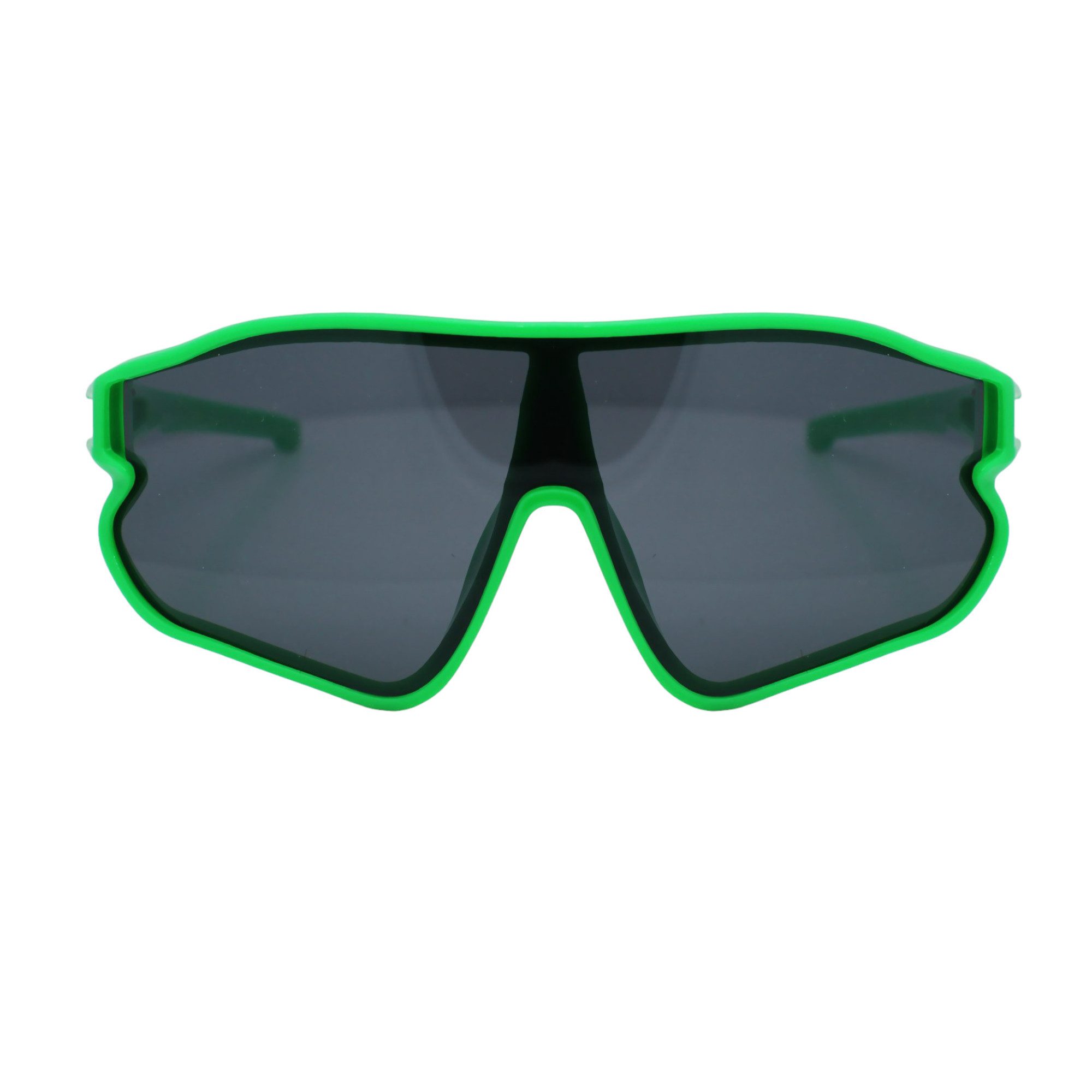Vaccari-design Sonnenbrille Kinder Radbrille 7 bis 13 Jahre Jungen Mädchen Sportbrille UV400 Markenbrille Grün oder Lila mit Brillenbeutel